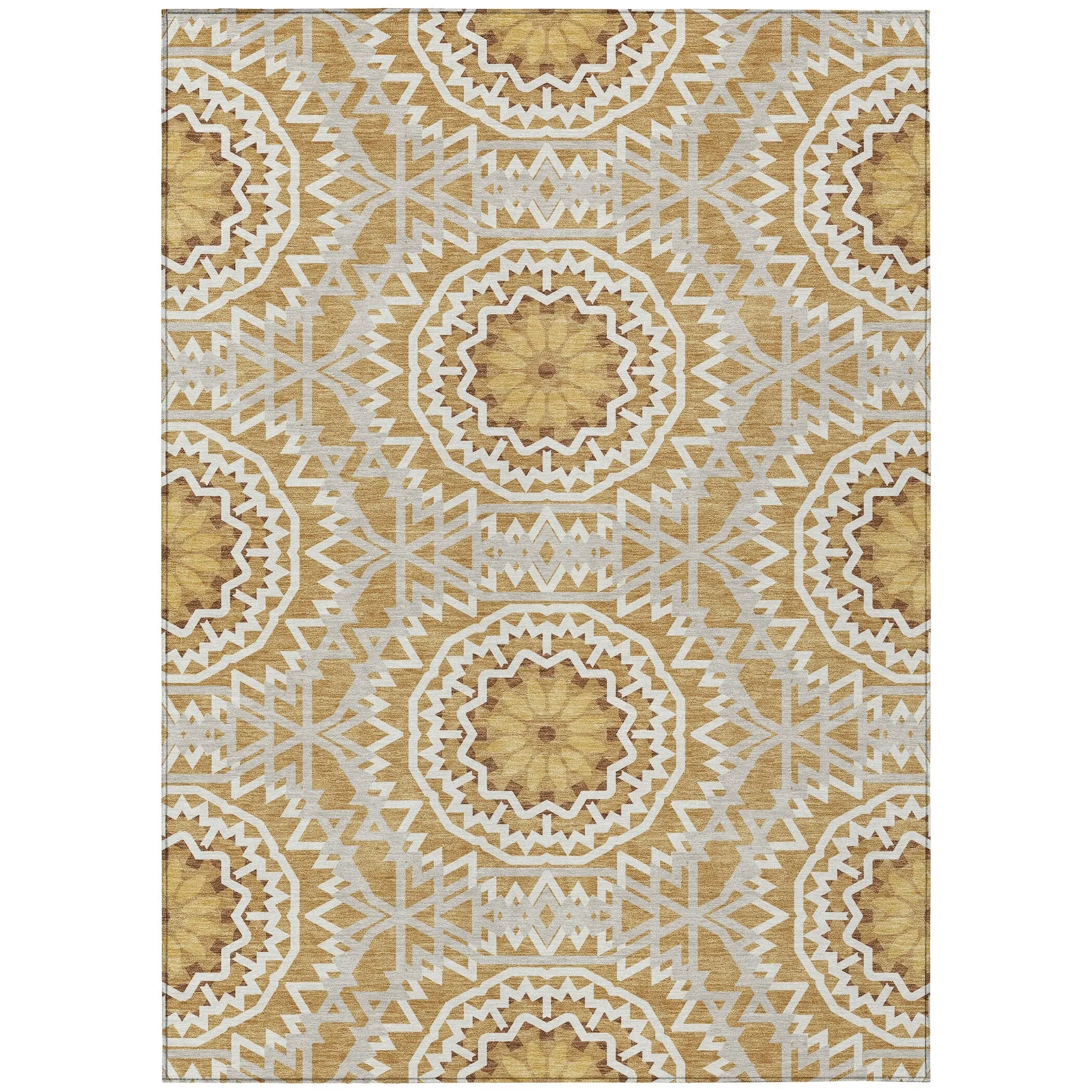 Machine Washable Indoor/ Outdoor Chantille Moroccan Boho Rug