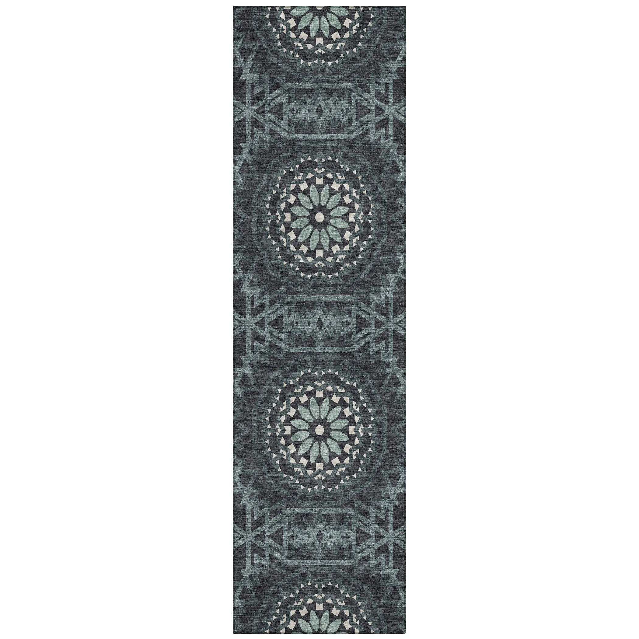 Machine Washable Indoor/ Outdoor Chantille Moroccan Boho Rug