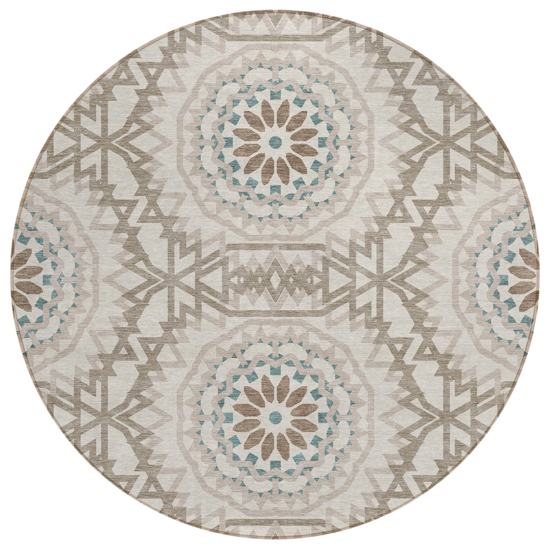Machine Washable Indoor/ Outdoor Chantille Moroccan Boho Rug