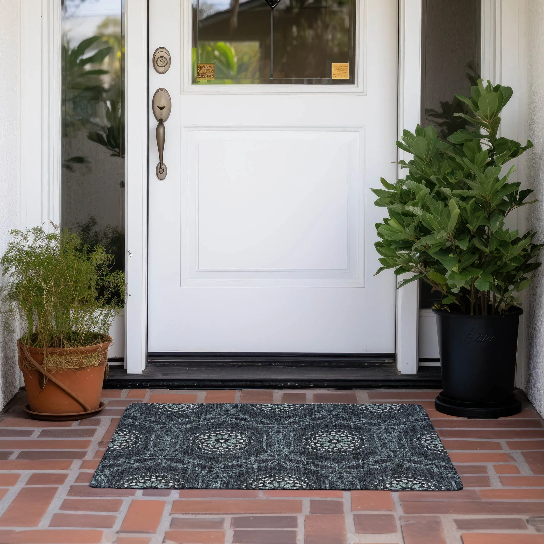 Machine Washable Indoor/ Outdoor Chantille Moroccan Boho Rug
