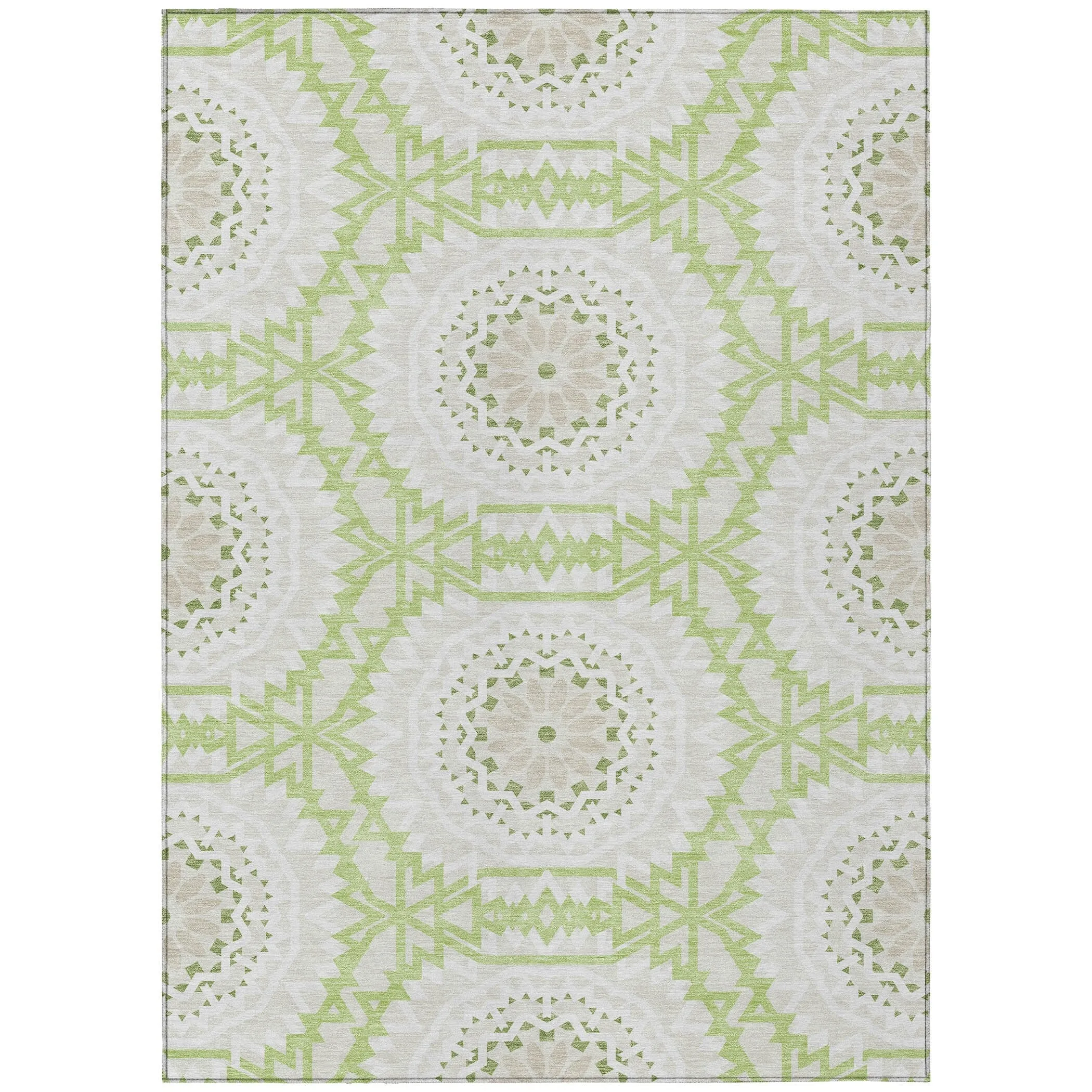 Machine Washable Indoor/ Outdoor Chantille Moroccan Boho Rug