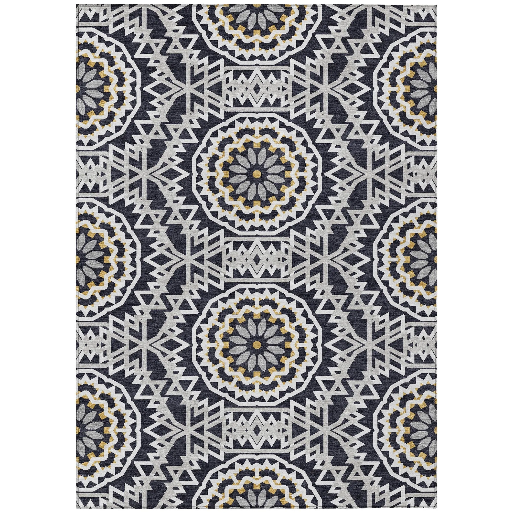 Machine Washable Indoor/ Outdoor Chantille Moroccan Boho Rug