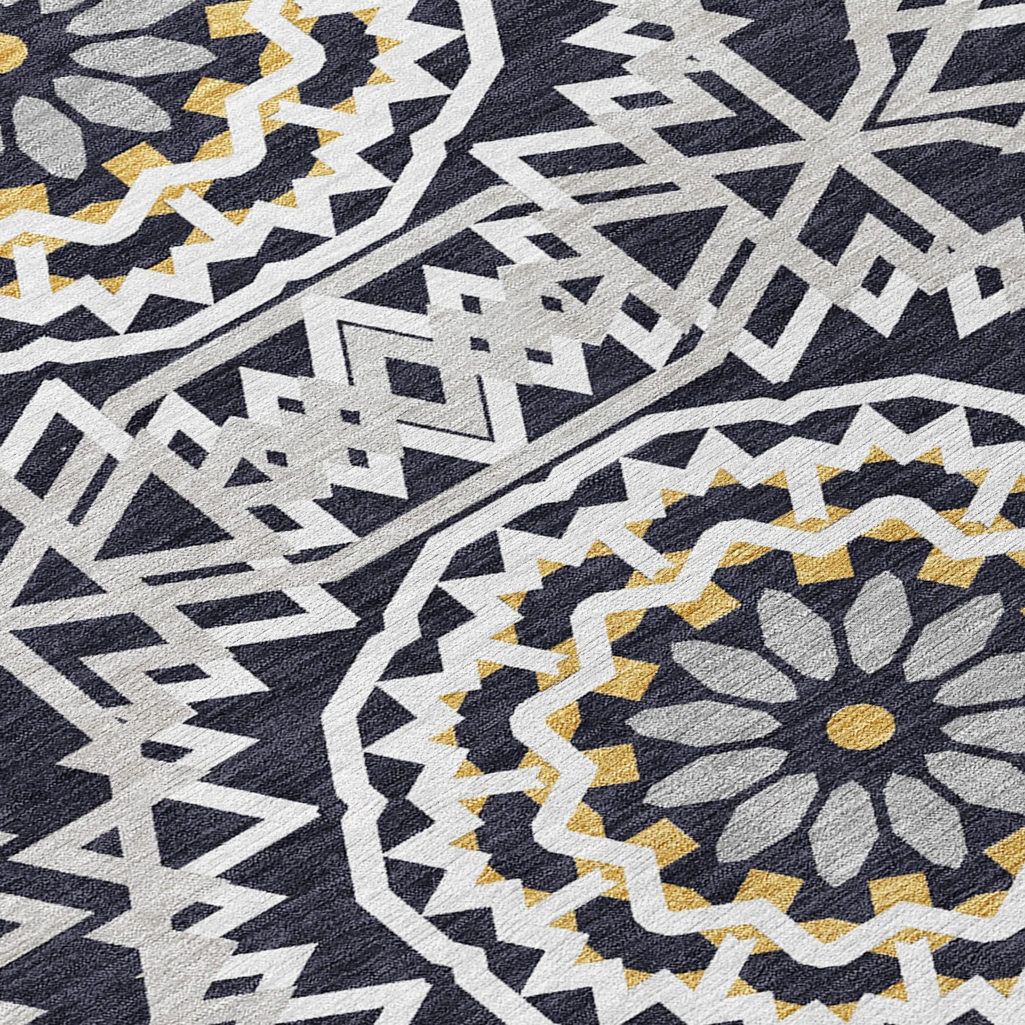 Machine Washable Indoor/ Outdoor Chantille Moroccan Boho Rug