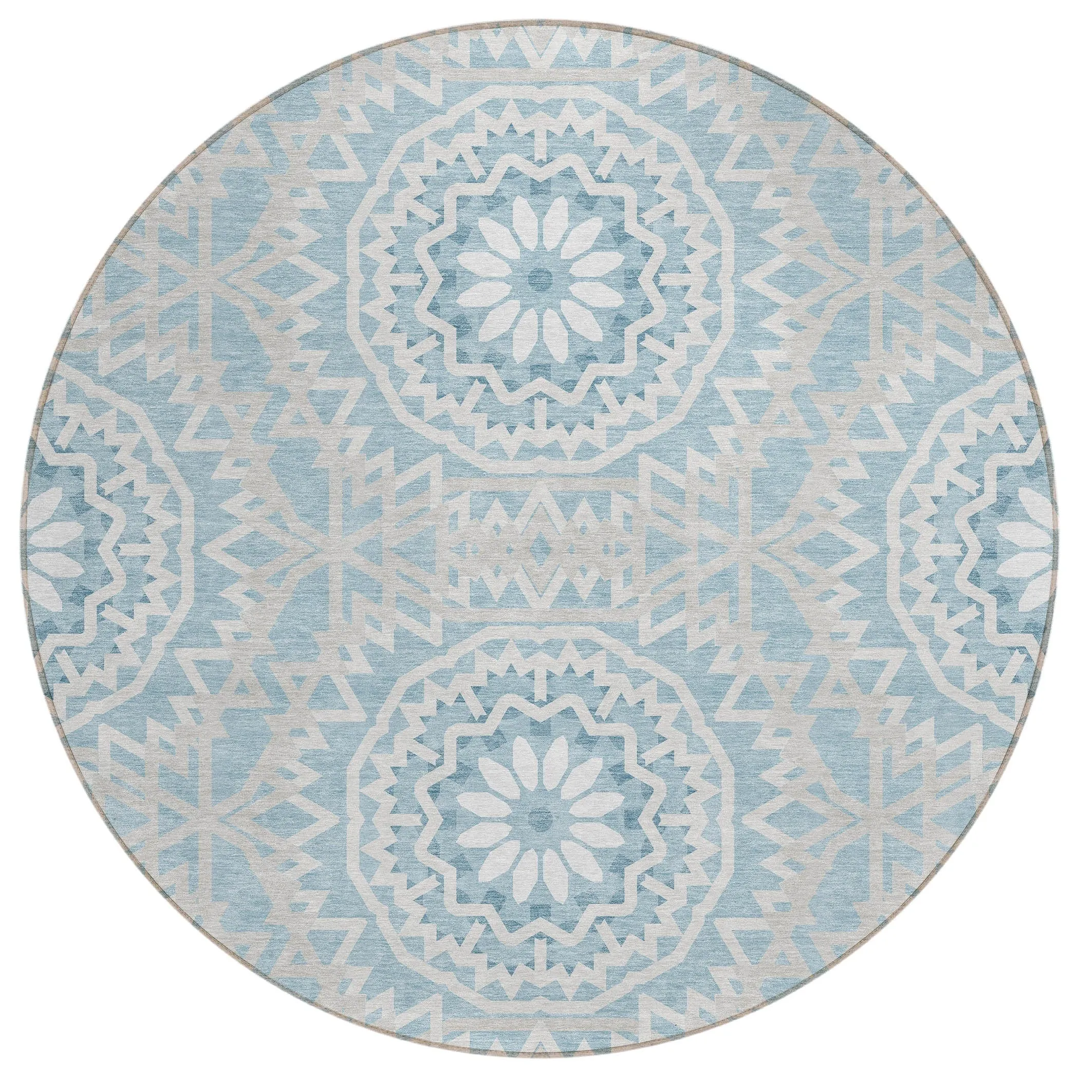 Machine Washable Indoor/ Outdoor Chantille Moroccan Boho Rug