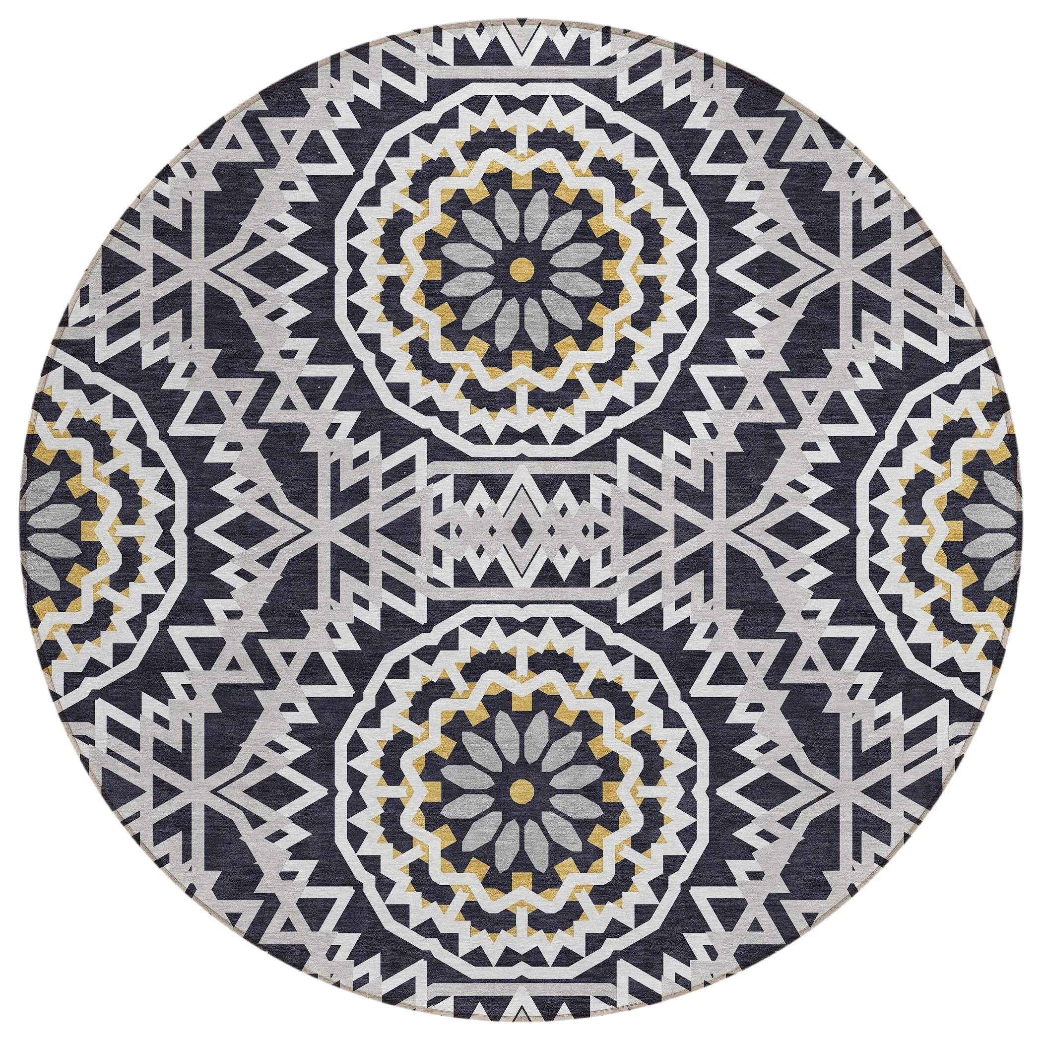 Machine Washable Indoor/ Outdoor Chantille Moroccan Boho Rug