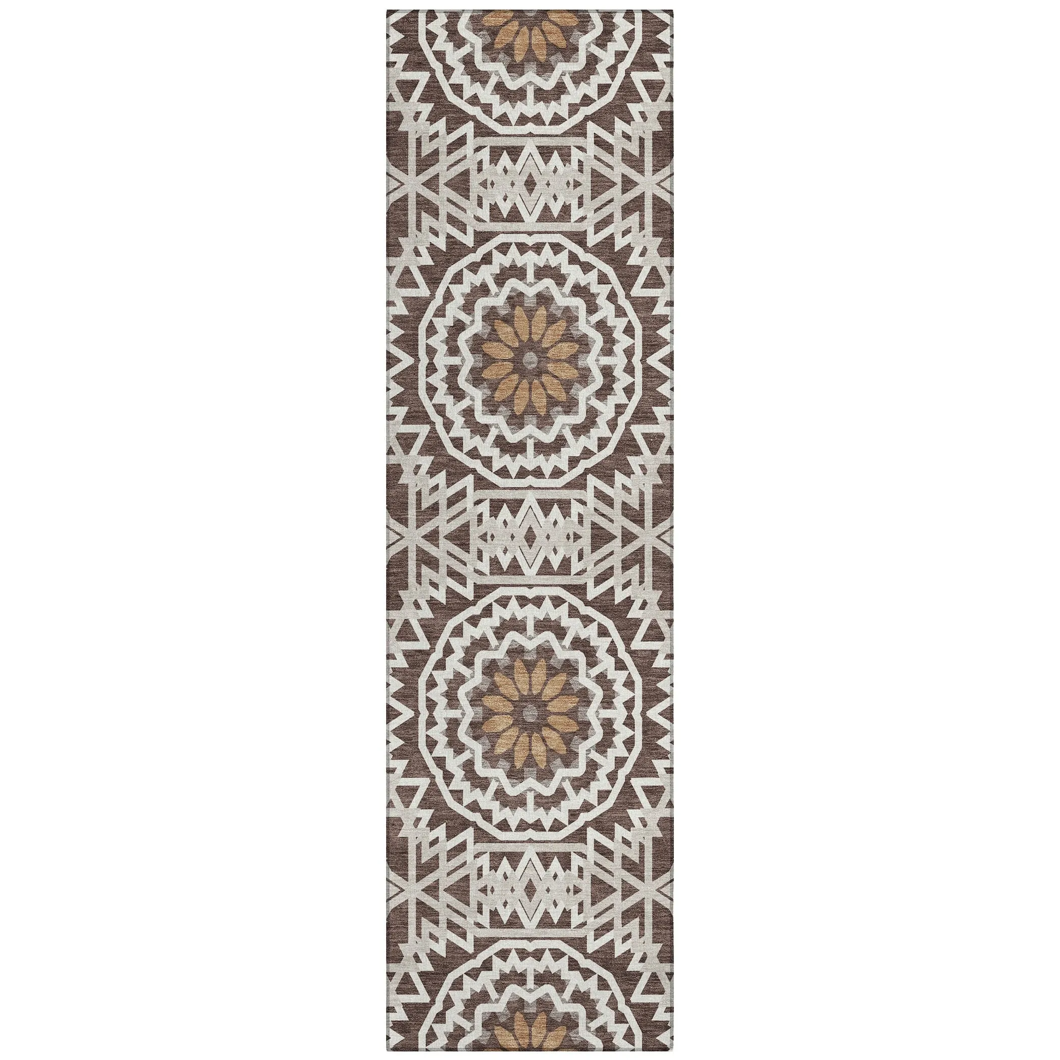 Machine Washable Indoor/ Outdoor Chantille Moroccan Boho Rug