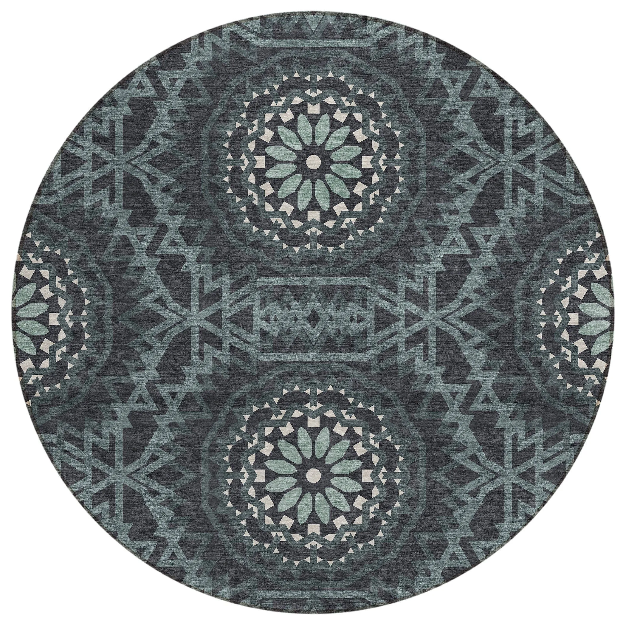 Machine Washable Indoor/ Outdoor Chantille Moroccan Boho Rug