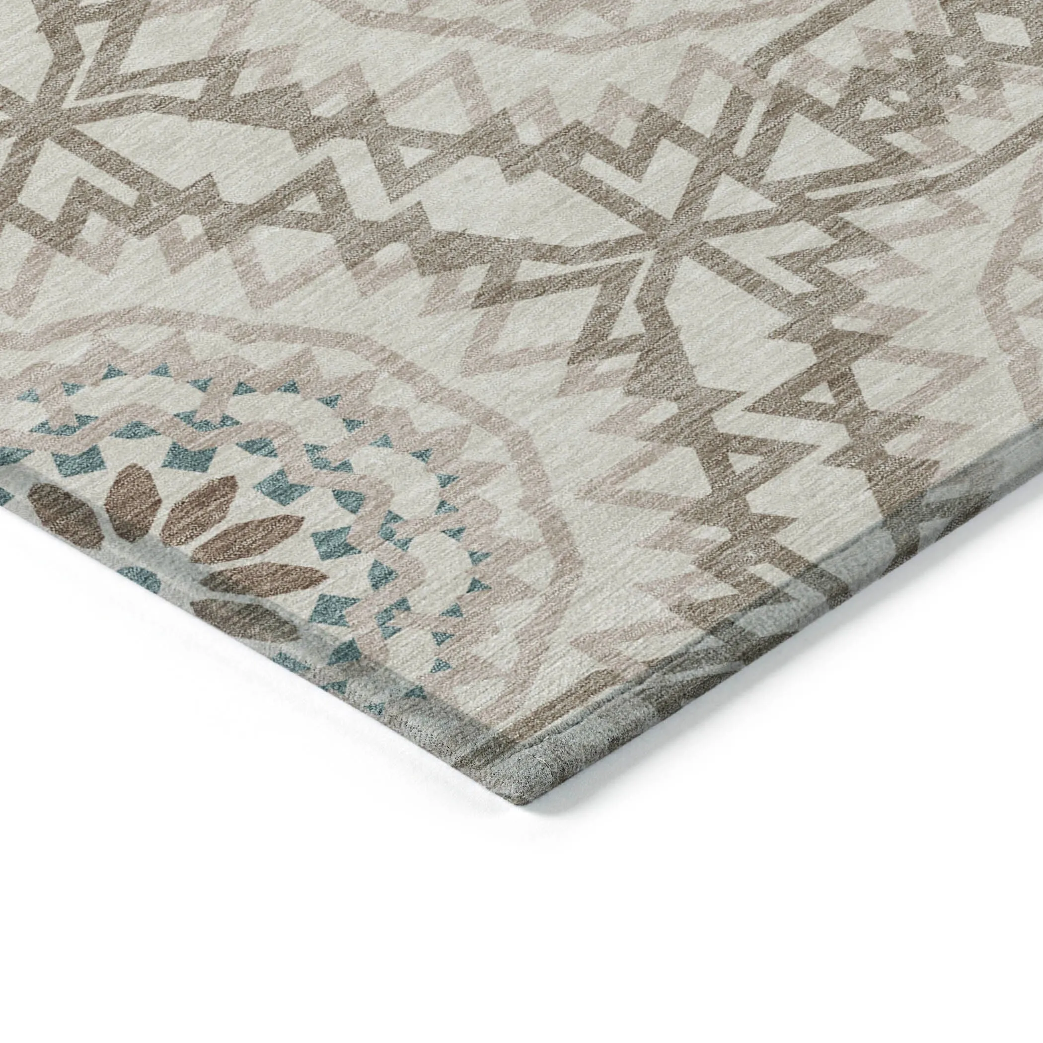 Machine Washable Indoor/ Outdoor Chantille Moroccan Boho Rug