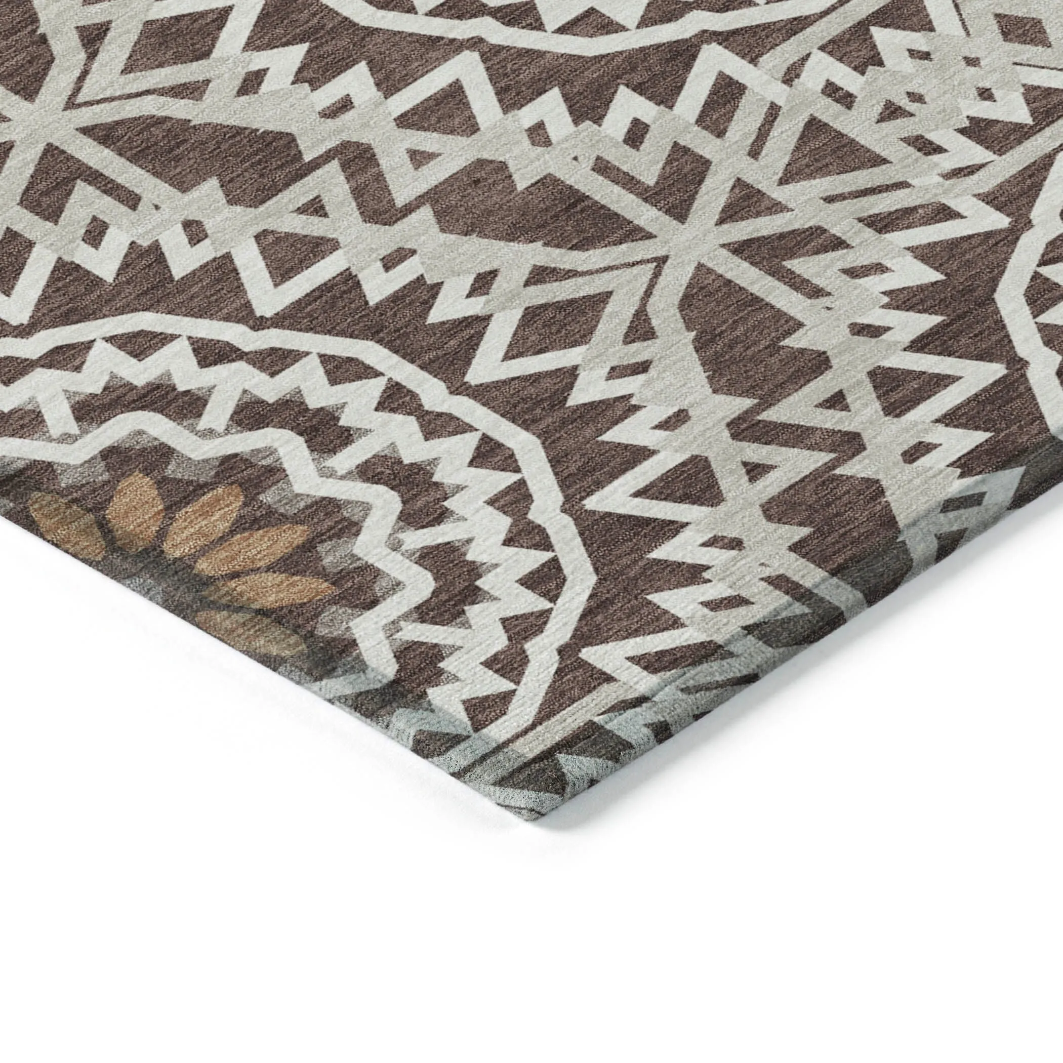 Machine Washable Indoor/ Outdoor Chantille Moroccan Boho Rug
