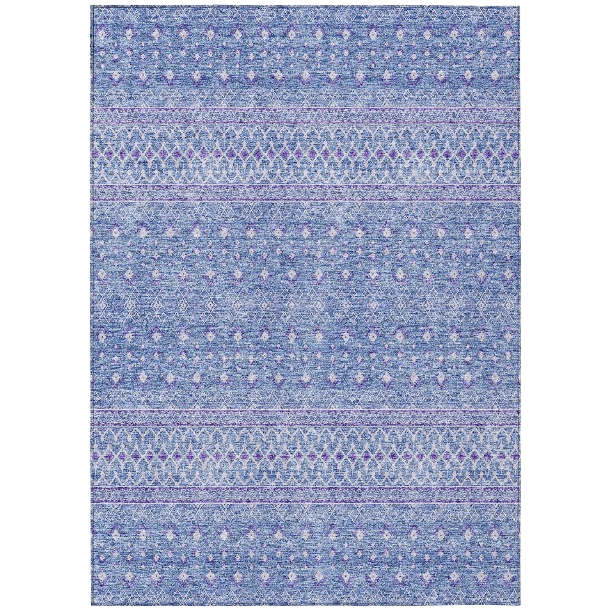 Machine Washable Indoor/ Outdoor Chantille Morrocan Boho Rug