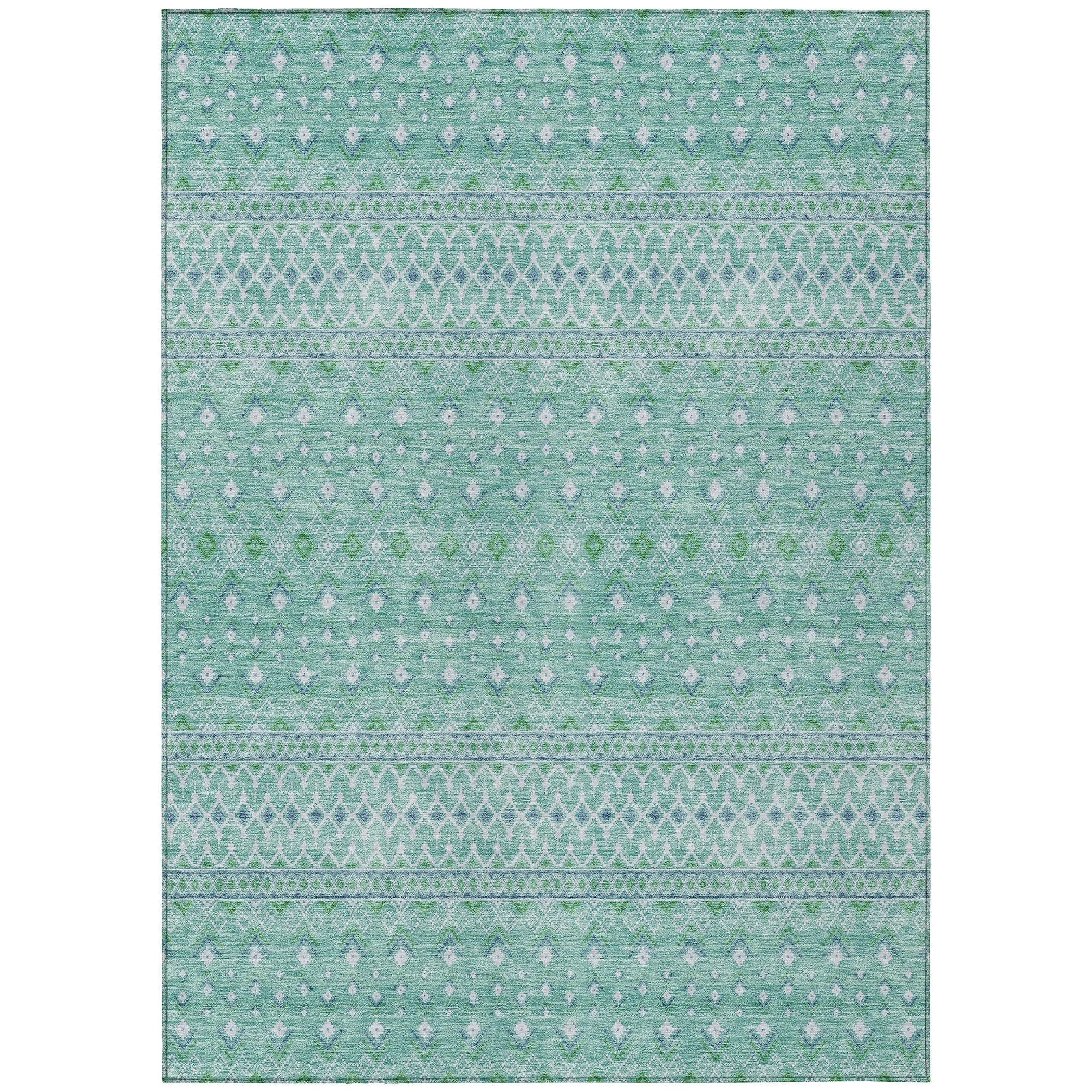 Machine Washable Indoor/ Outdoor Chantille Morrocan Boho Rug