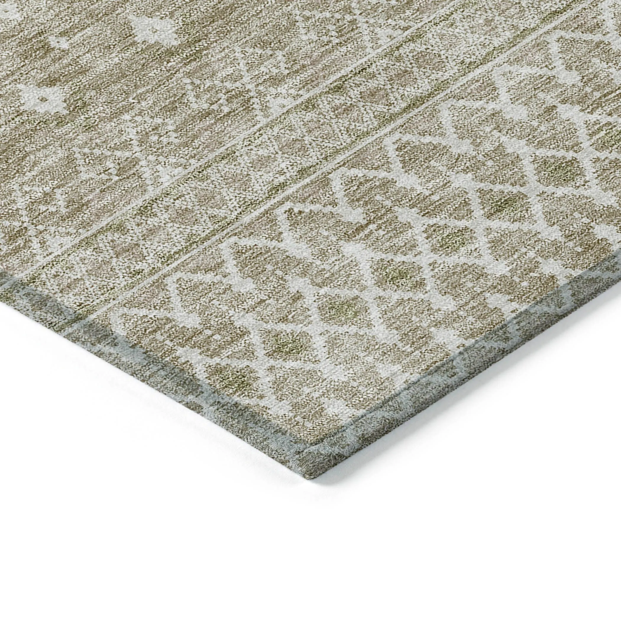 Machine Washable Indoor/ Outdoor Chantille Morrocan Boho Rug