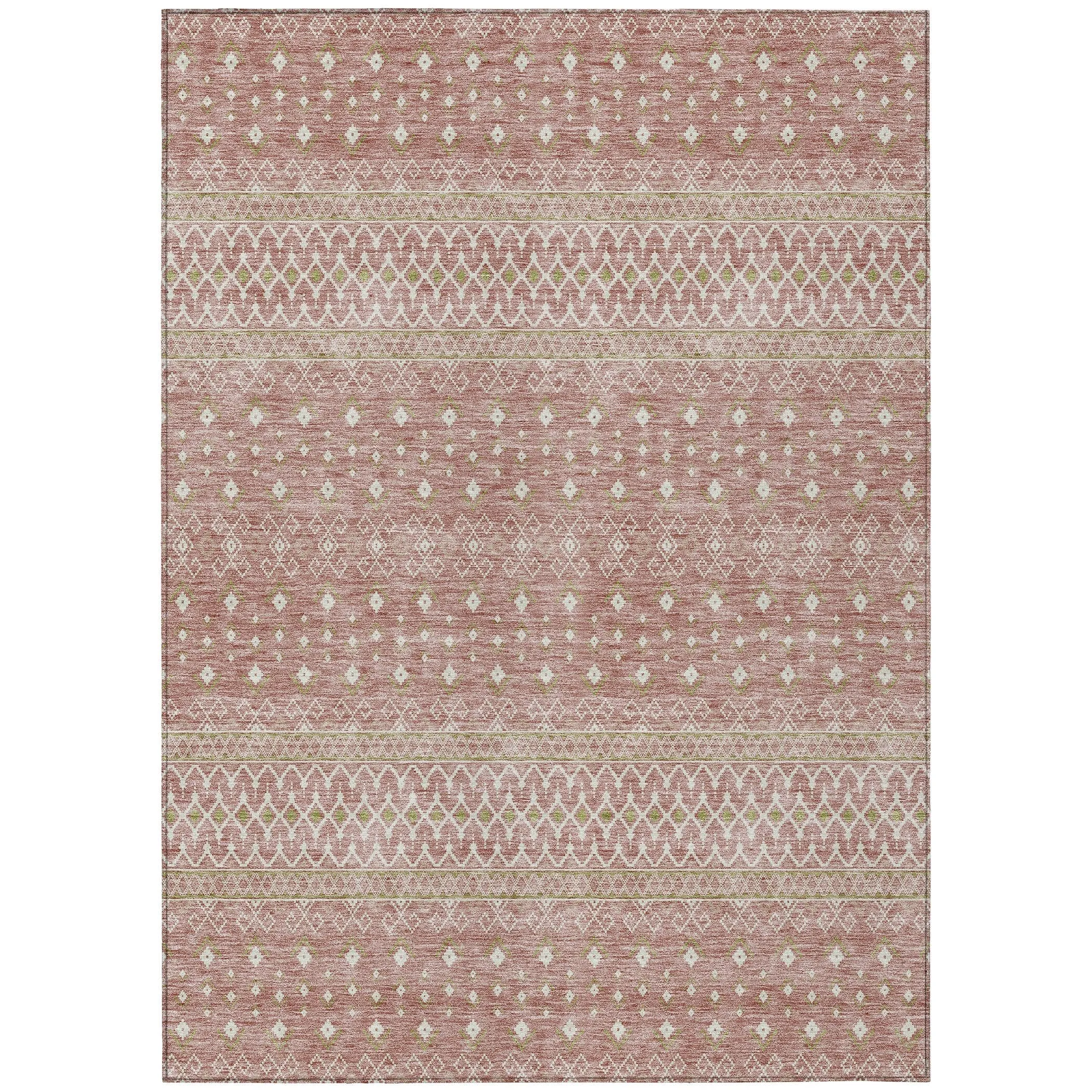 Machine Washable Indoor/ Outdoor Chantille Morrocan Boho Rug