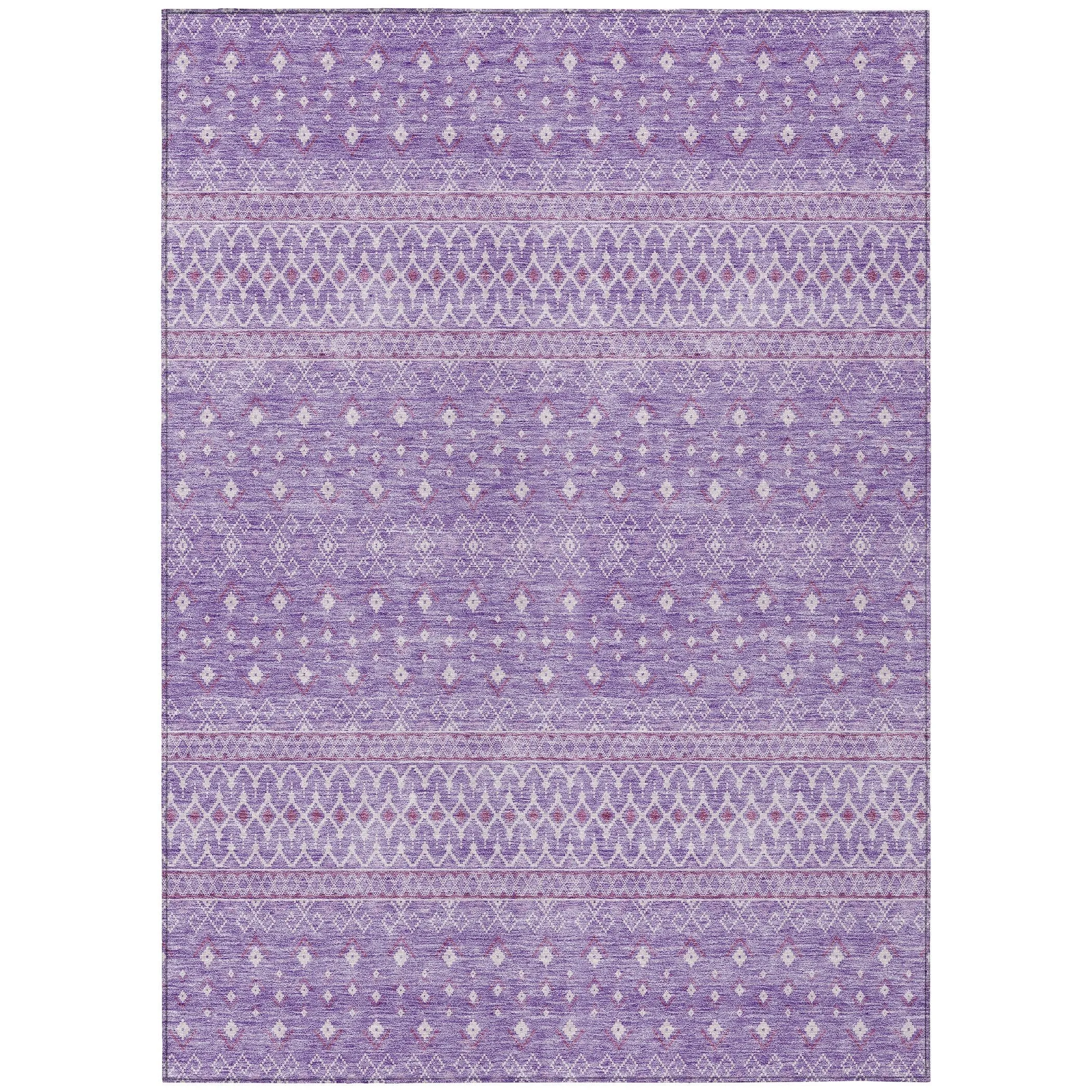 Machine Washable Indoor/ Outdoor Chantille Morrocan Boho Rug