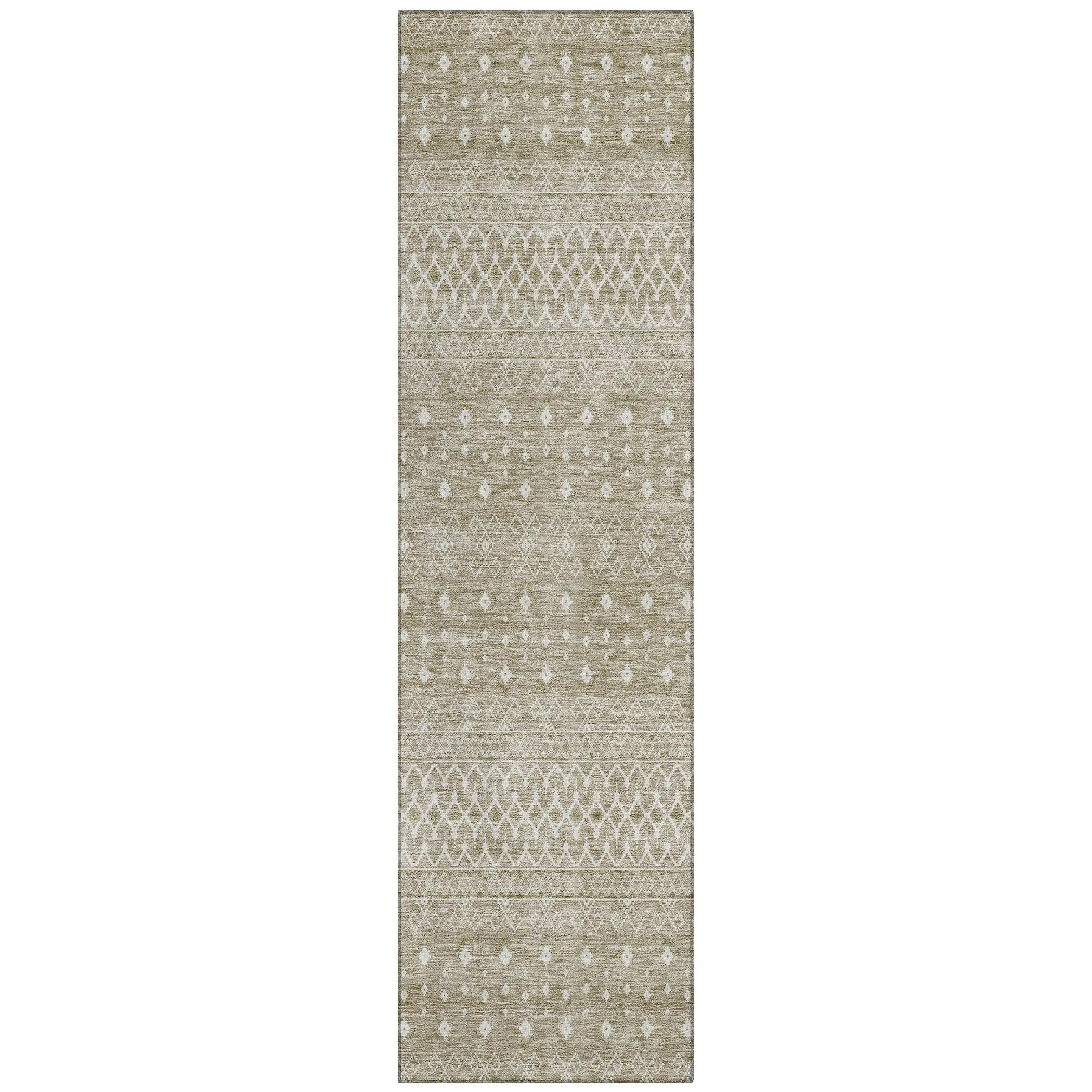 Machine Washable Indoor/ Outdoor Chantille Morrocan Boho Rug