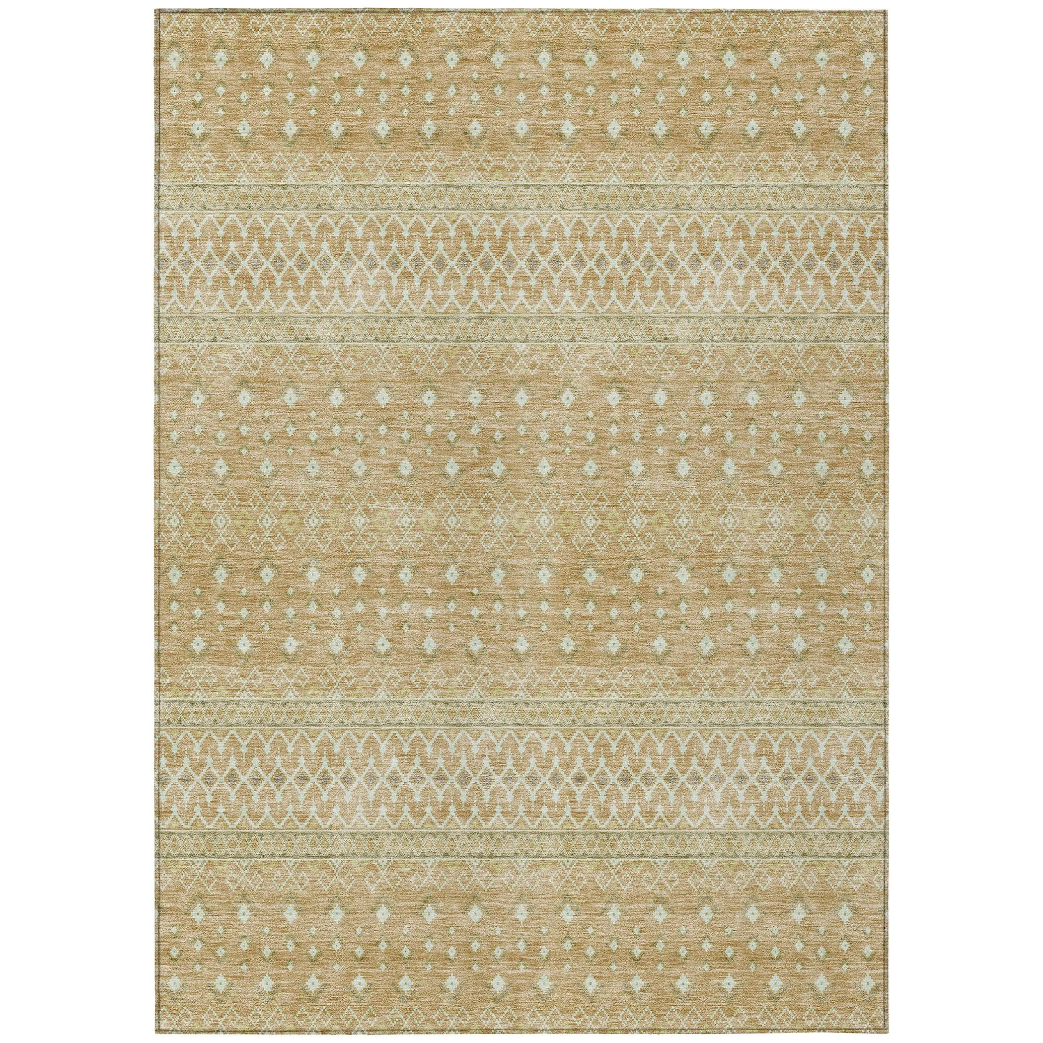 Machine Washable Indoor/ Outdoor Chantille Morrocan Boho Rug