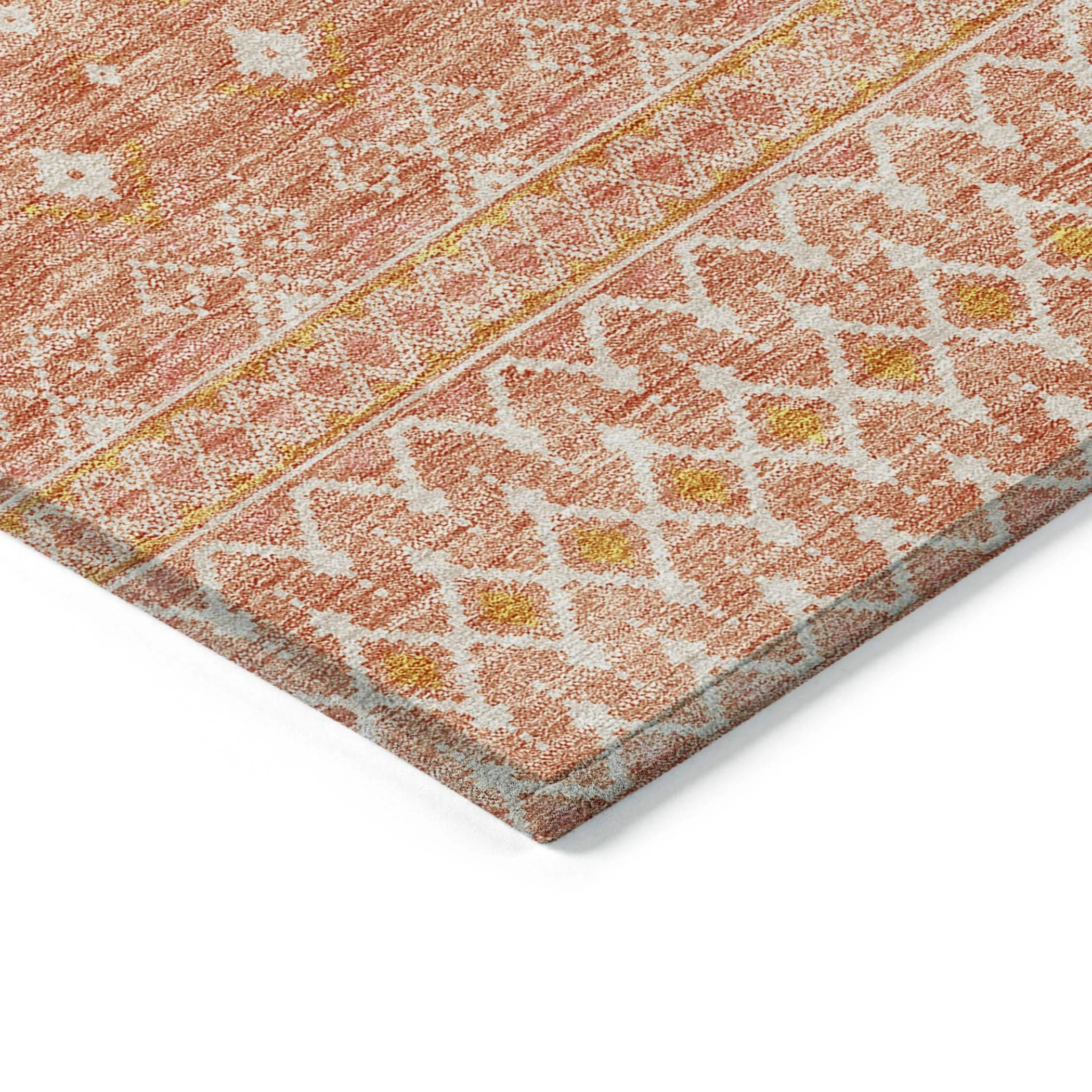 Machine Washable Indoor/ Outdoor Chantille Morrocan Boho Rug