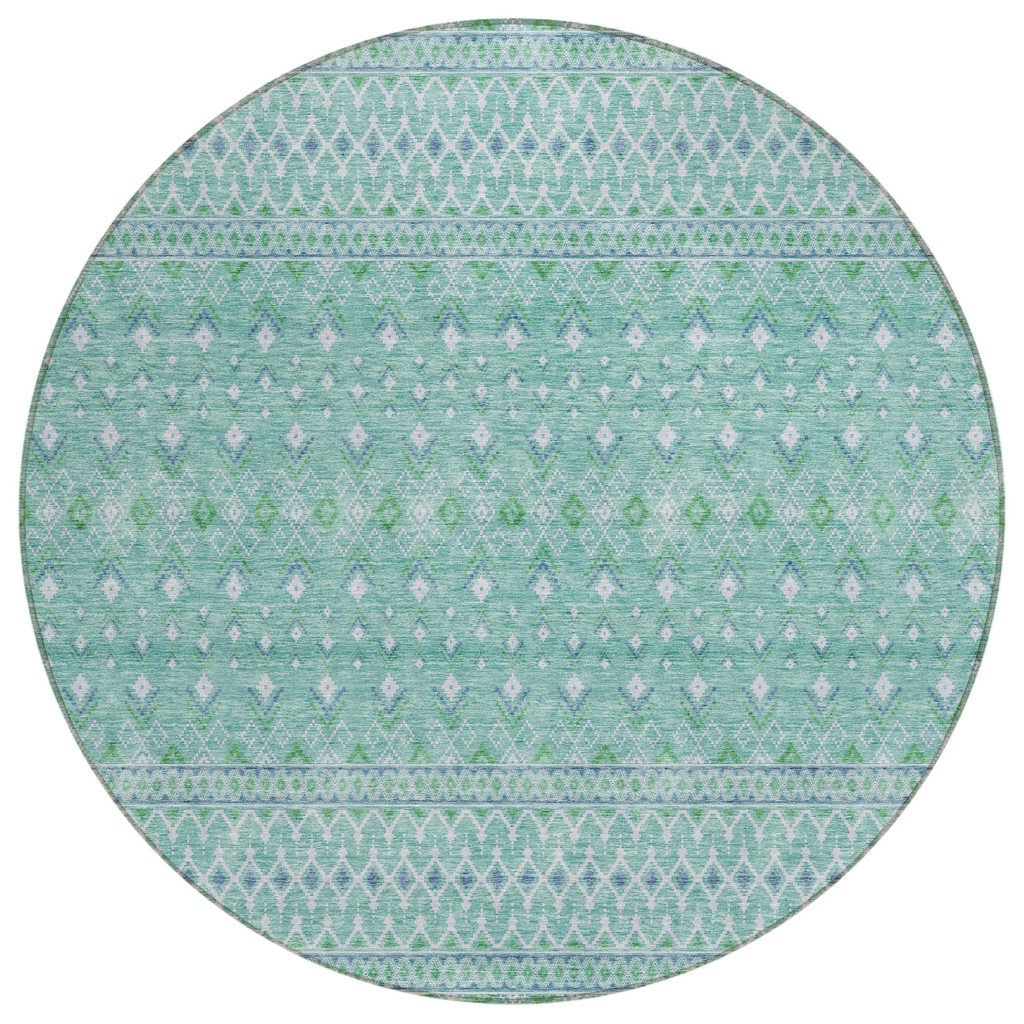 Machine Washable Indoor/ Outdoor Chantille Morrocan Boho Rug