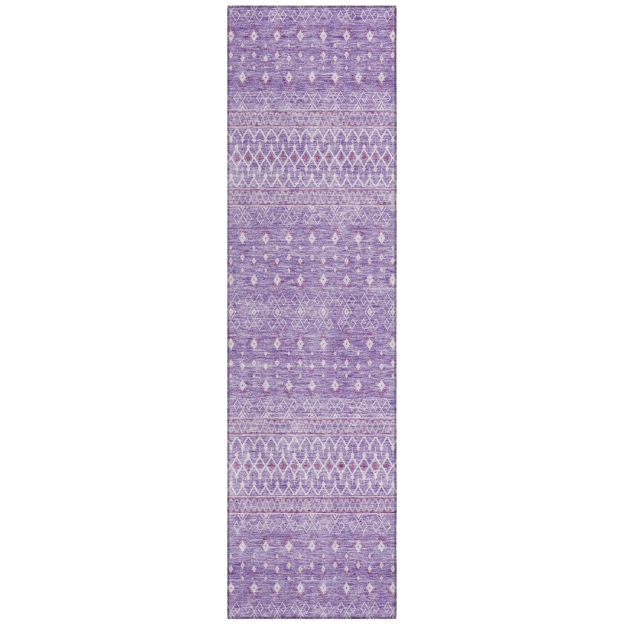 Machine Washable Indoor/ Outdoor Chantille Morrocan Boho Rug