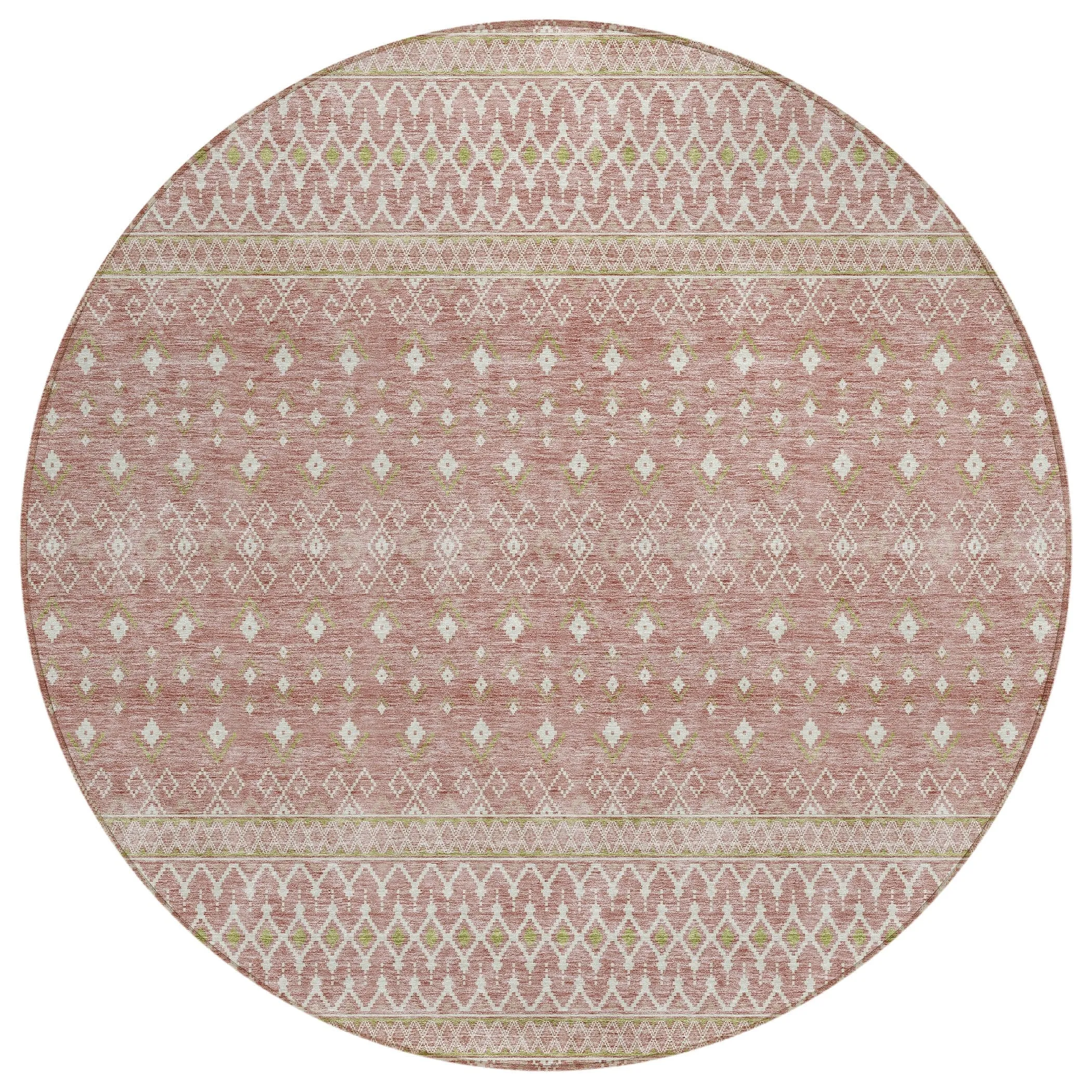Machine Washable Indoor/ Outdoor Chantille Morrocan Boho Rug