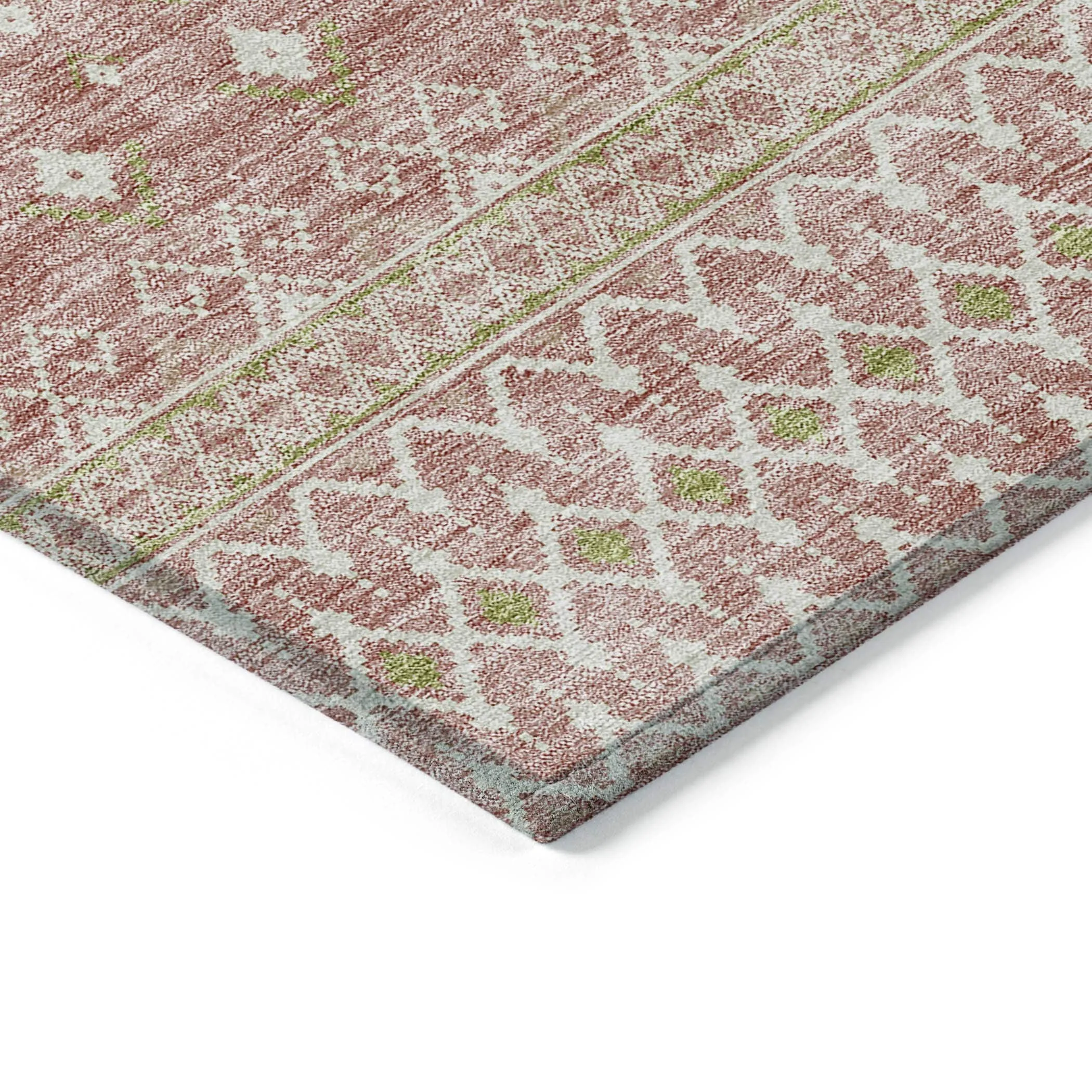 Machine Washable Indoor/ Outdoor Chantille Morrocan Boho Rug