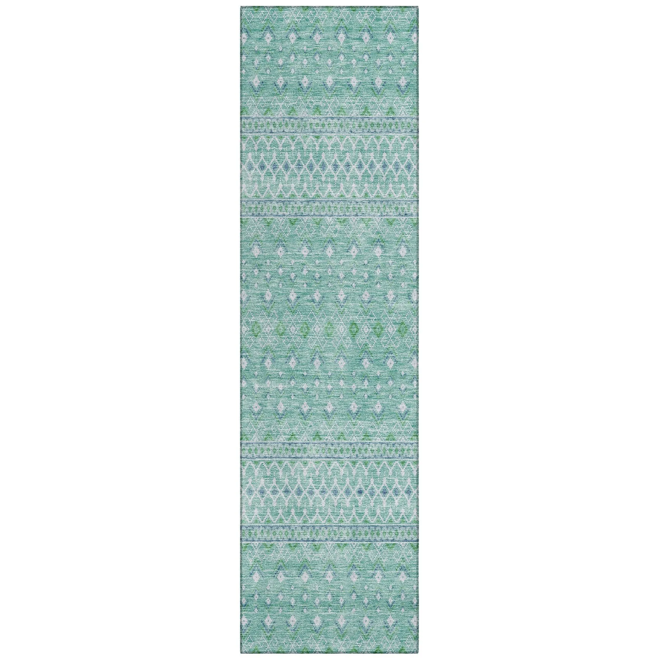 Machine Washable Indoor/ Outdoor Chantille Morrocan Boho Rug