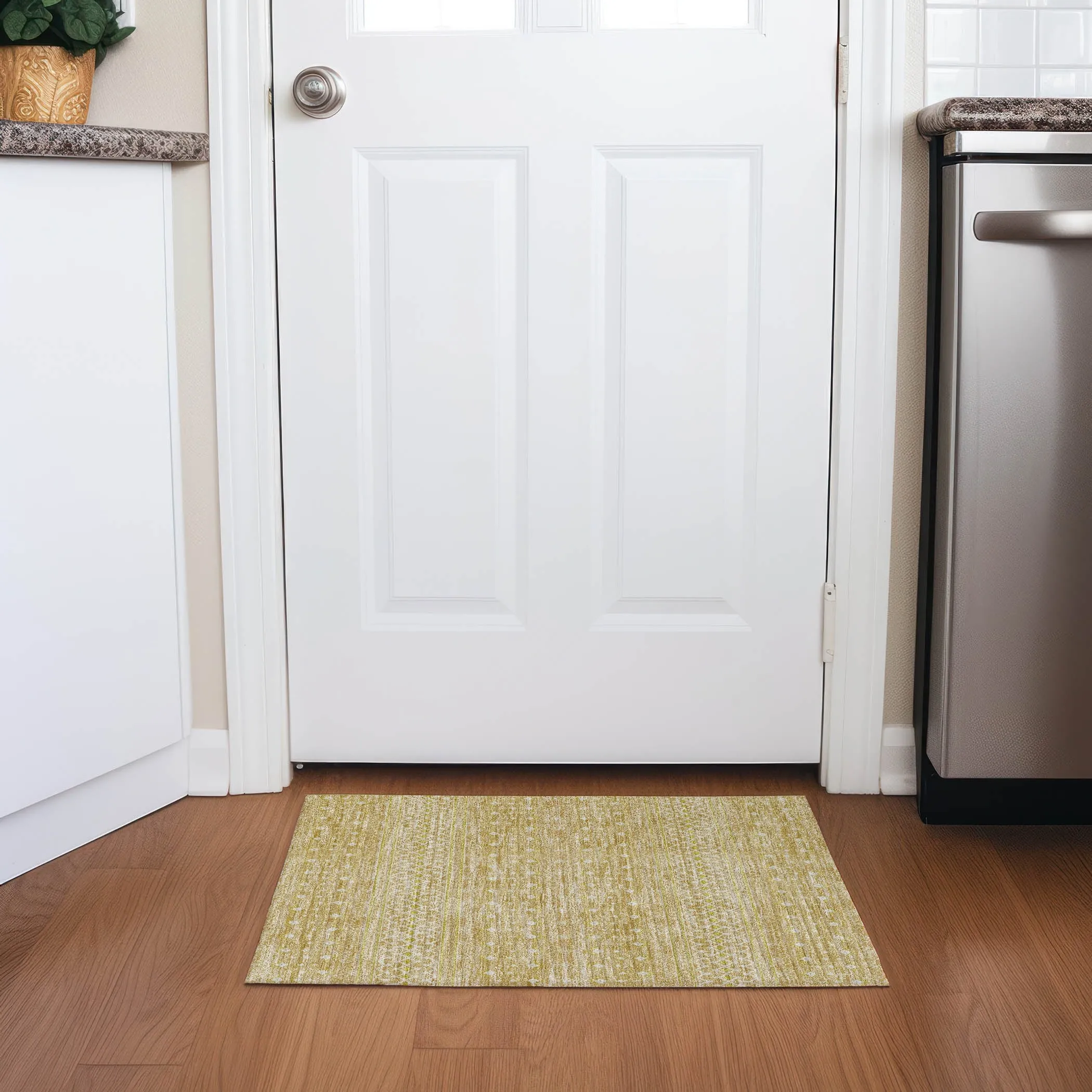 Machine Washable Indoor/ Outdoor Chantille Morrocan Boho Rug