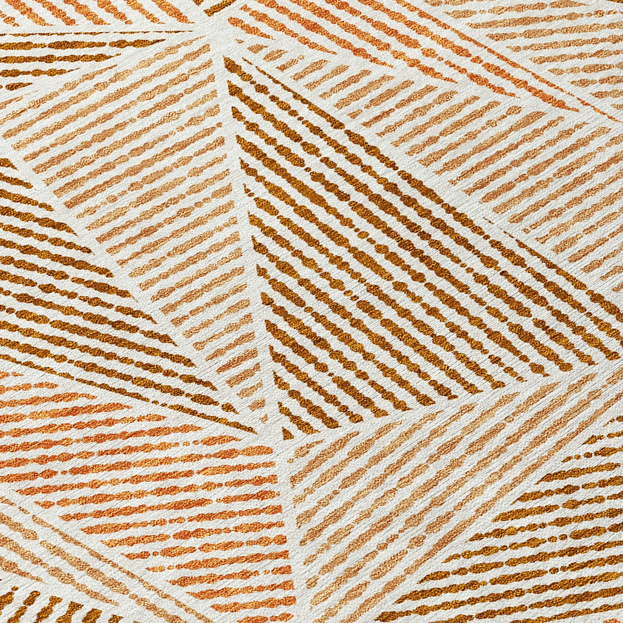 Machine Washable Indoor/ Outdoor Chantille Mosaic Geometric Rug