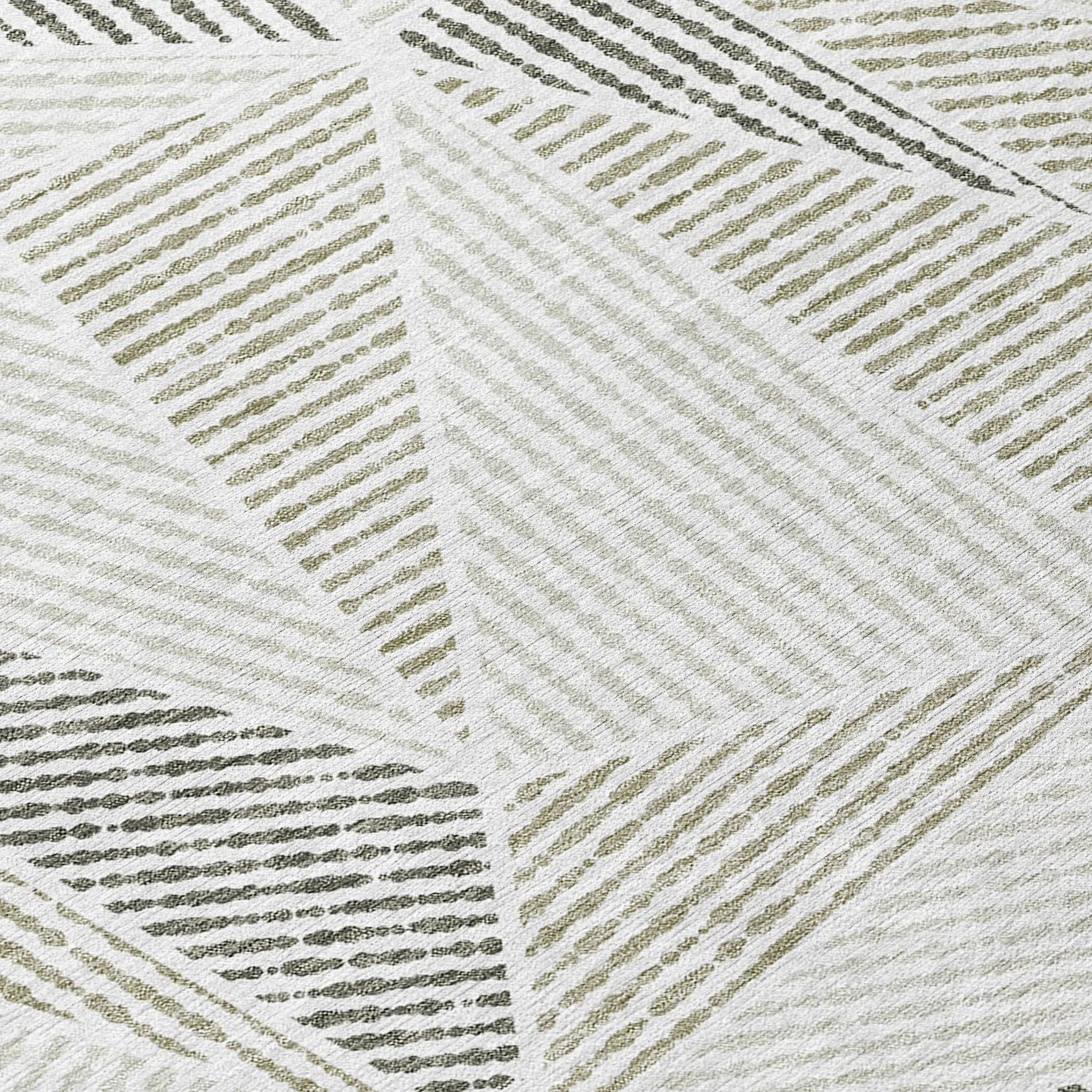 Machine Washable Indoor/ Outdoor Chantille Mosaic Geometric Rug
