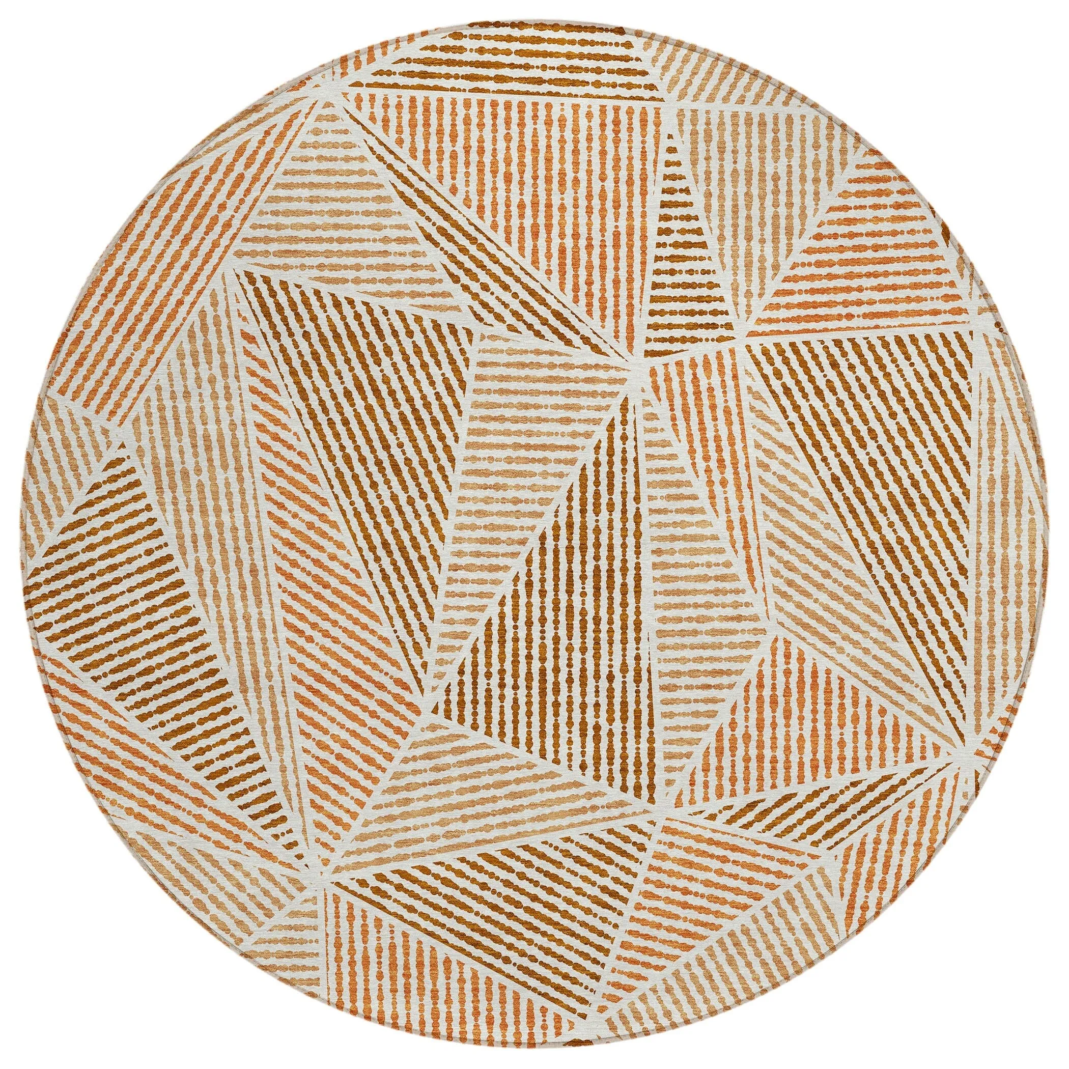 Machine Washable Indoor/ Outdoor Chantille Mosaic Geometric Rug