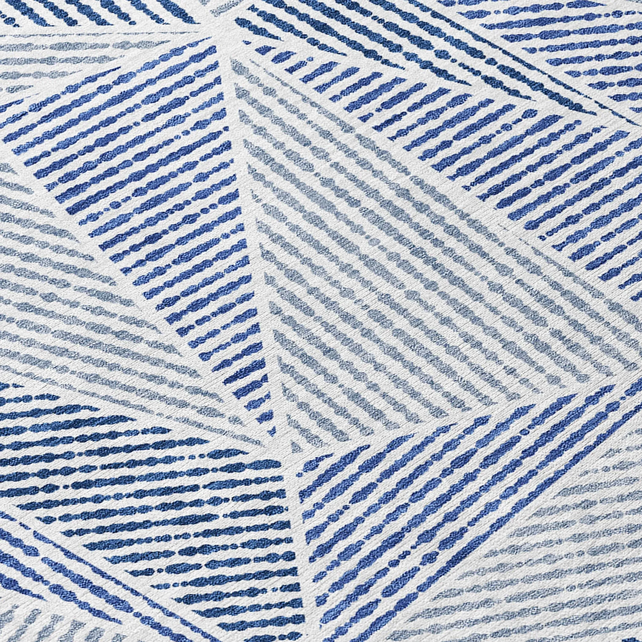 Machine Washable Indoor/ Outdoor Chantille Mosaic Geometric Rug