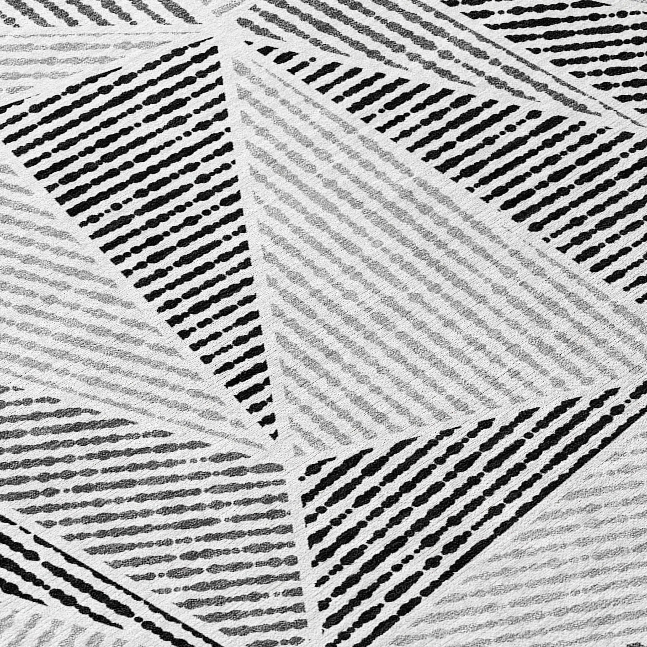 Machine Washable Indoor/ Outdoor Chantille Mosaic Geometric Rug
