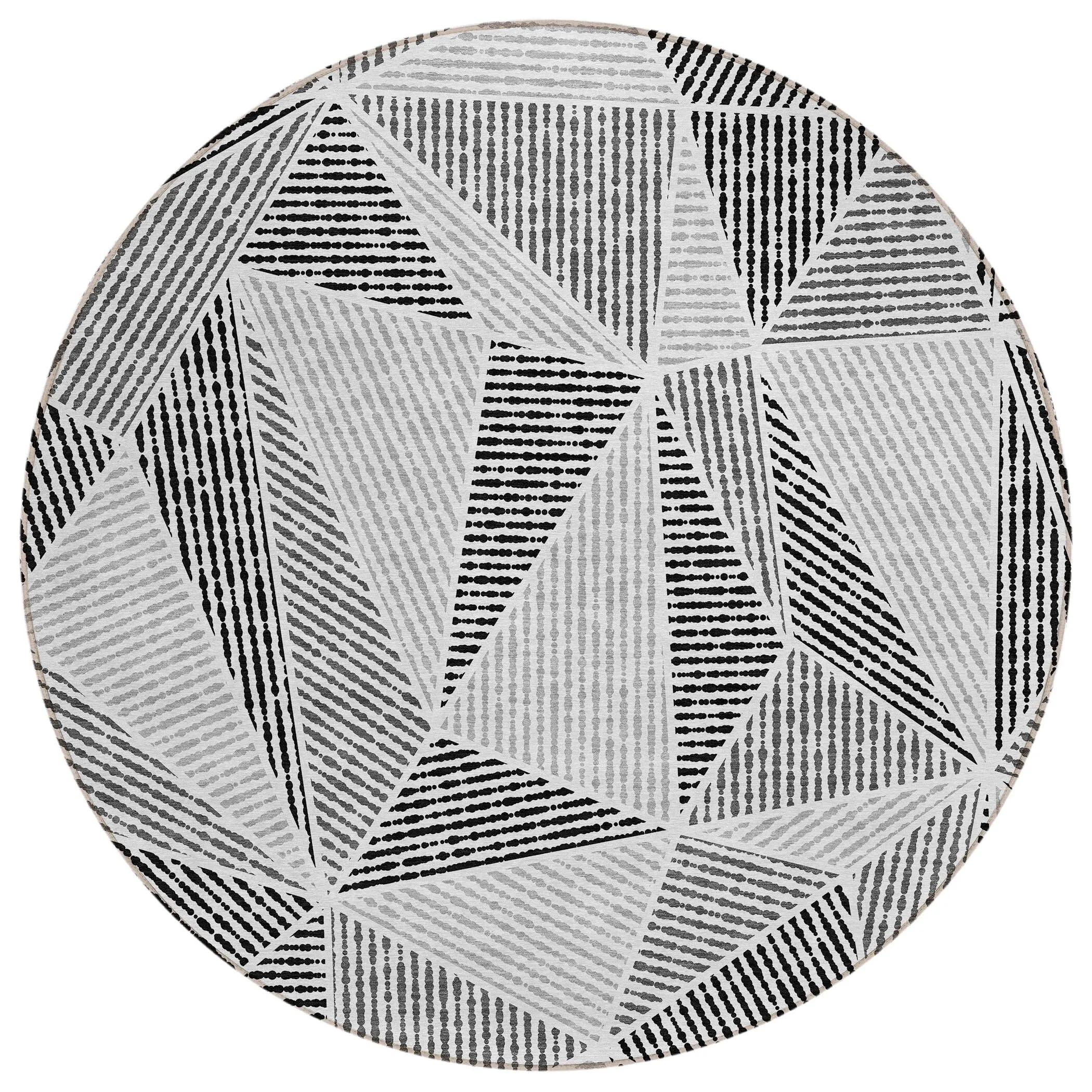 Machine Washable Indoor/ Outdoor Chantille Mosaic Geometric Rug