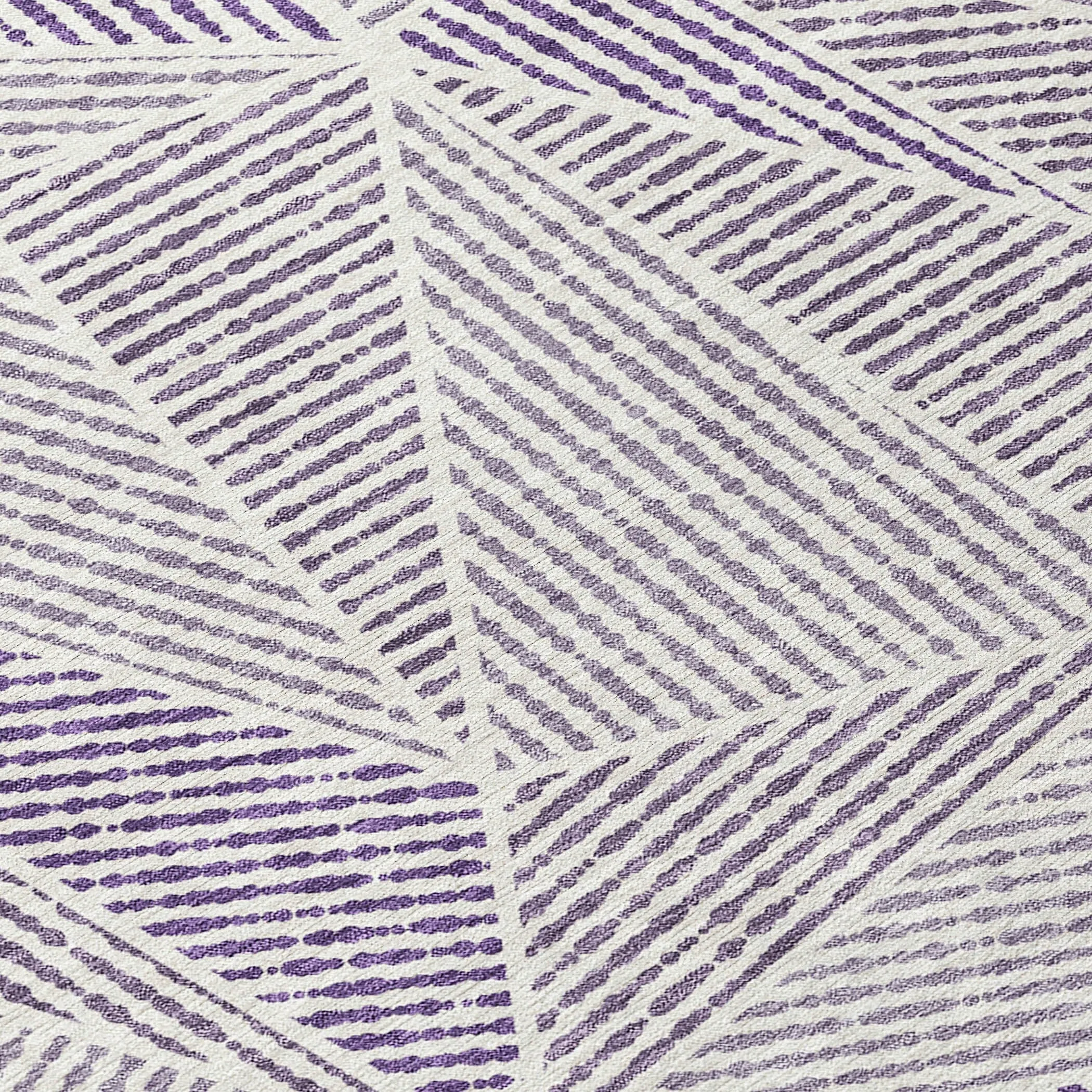 Machine Washable Indoor/ Outdoor Chantille Mosaic Geometric Rug