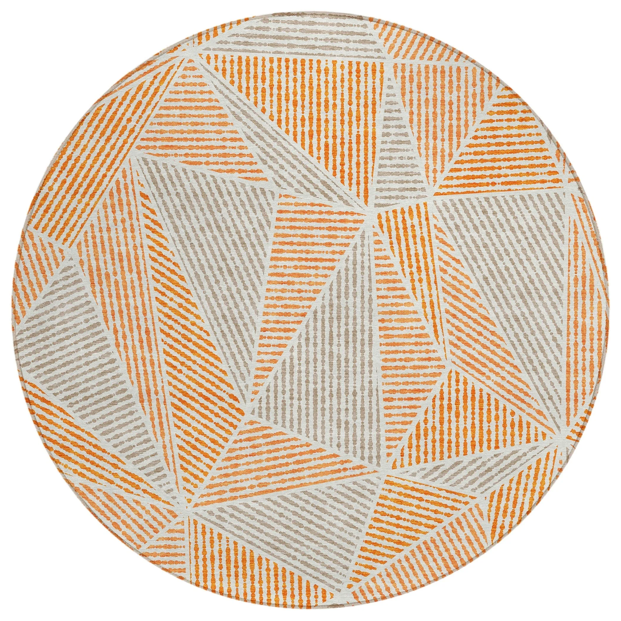 Machine Washable Indoor/ Outdoor Chantille Mosaic Geometric Rug