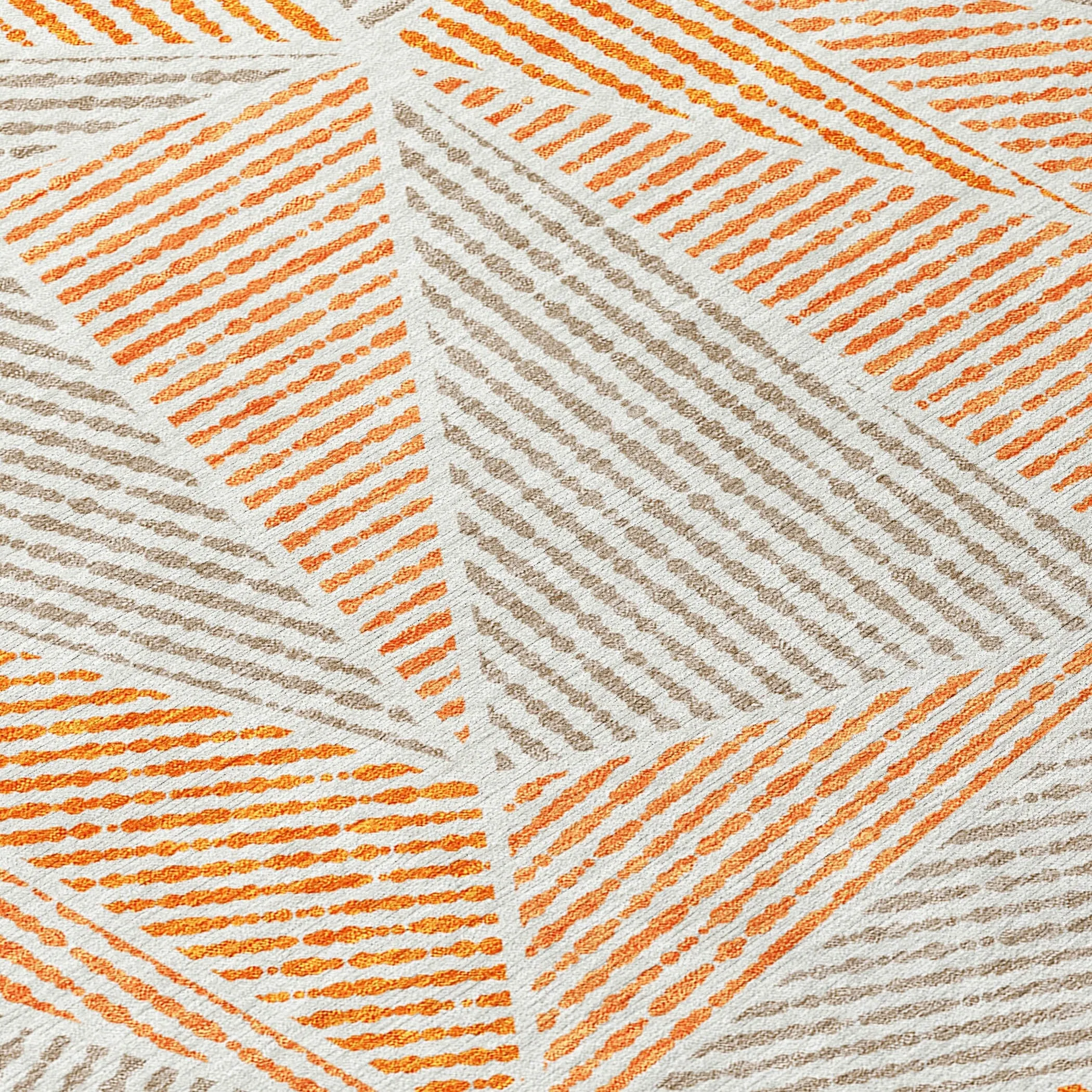 Machine Washable Indoor/ Outdoor Chantille Mosaic Geometric Rug