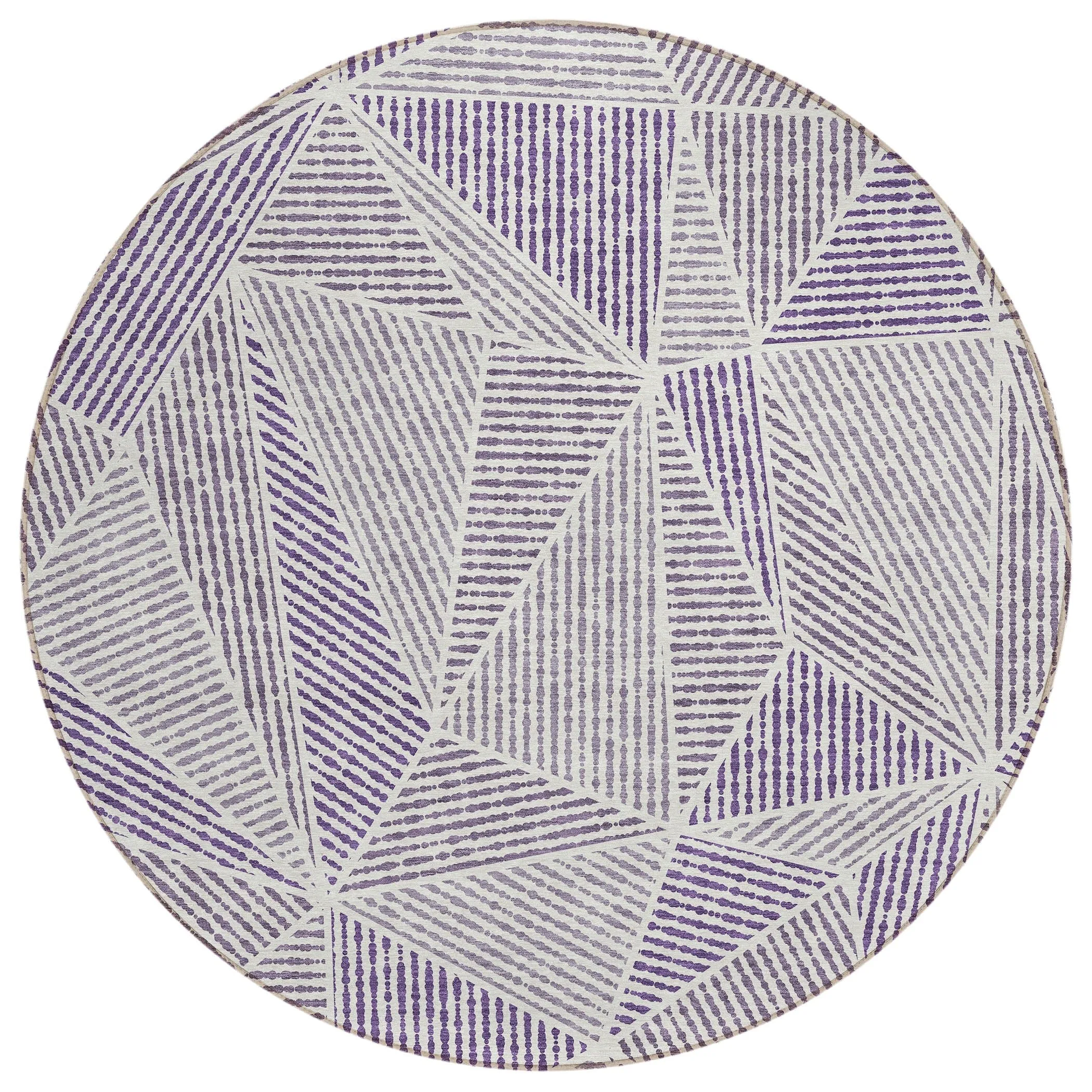 Machine Washable Indoor/ Outdoor Chantille Mosaic Geometric Rug