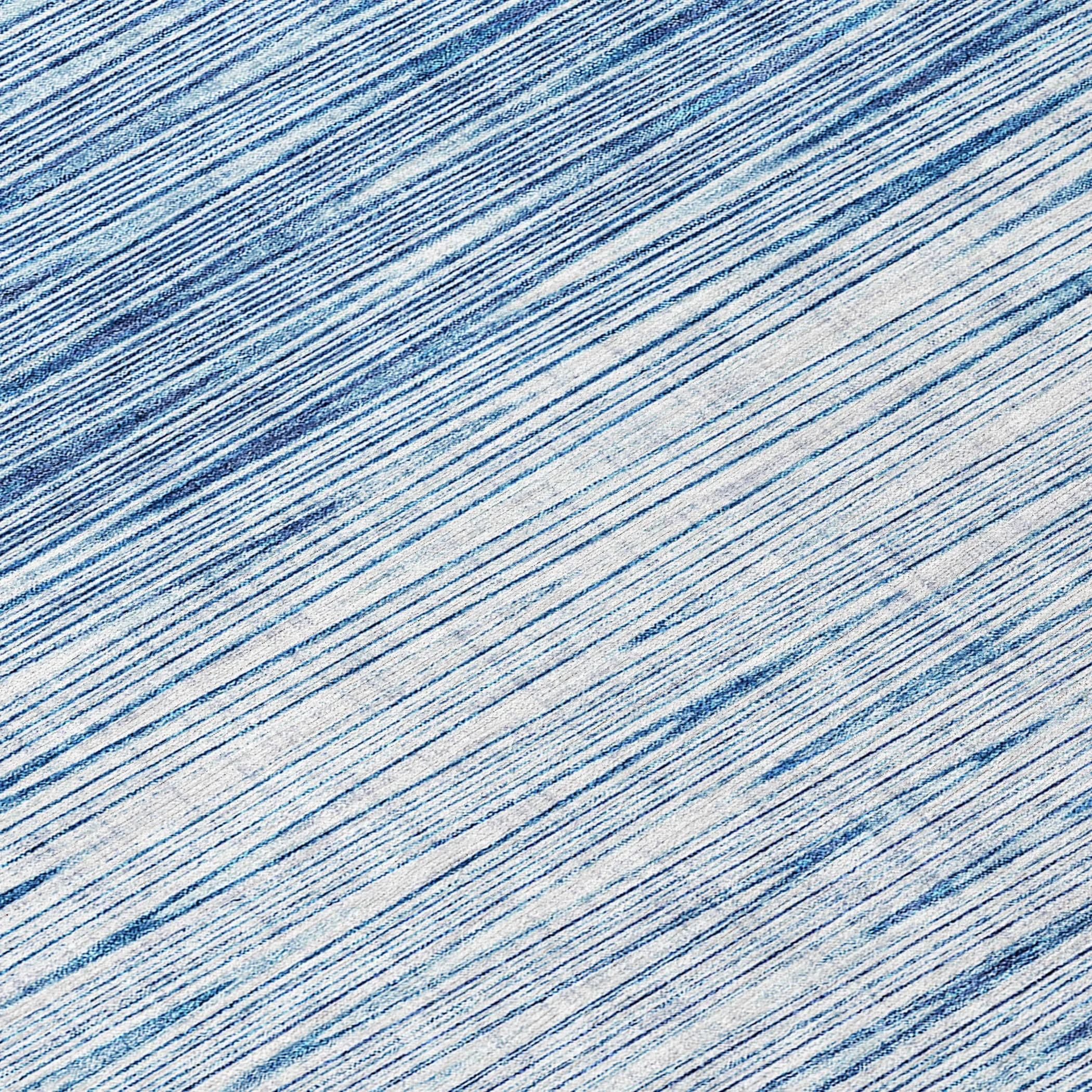 Machine Washable Indoor/ Outdoor Chantille Ombre Stripes Rug