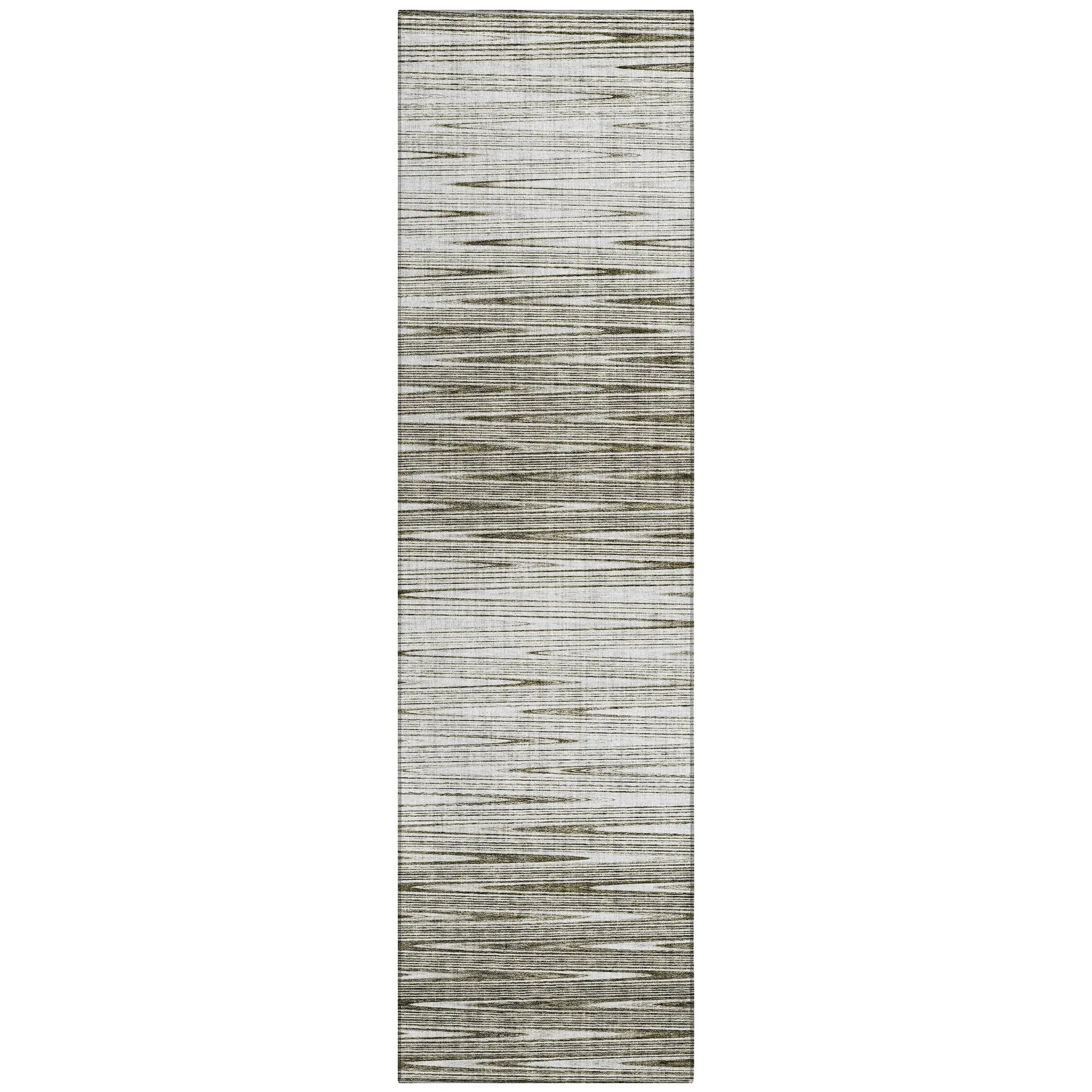 Machine Washable Indoor/ Outdoor Chantille Ombre Stripes Rug