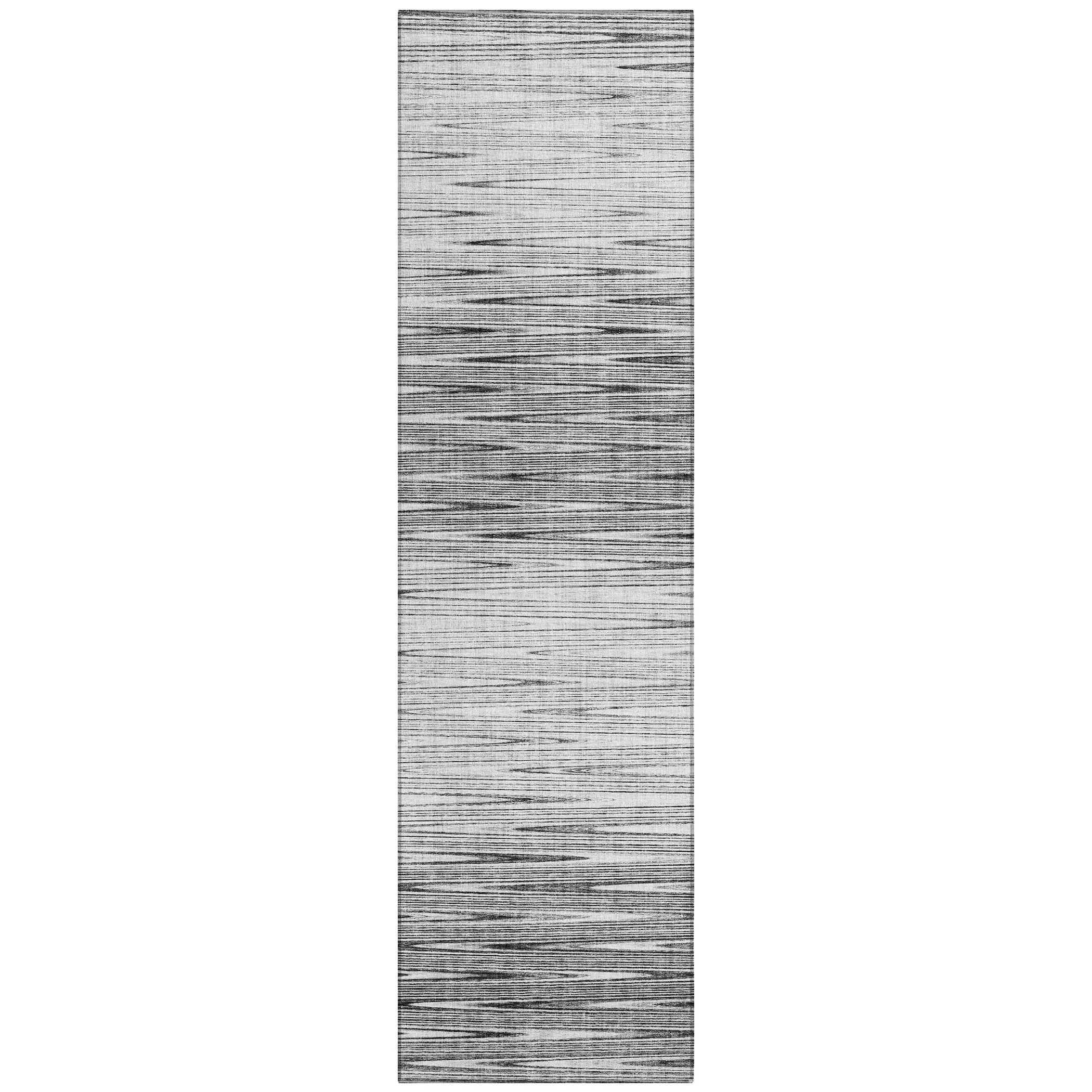 Machine Washable Indoor/ Outdoor Chantille Ombre Stripes Rug