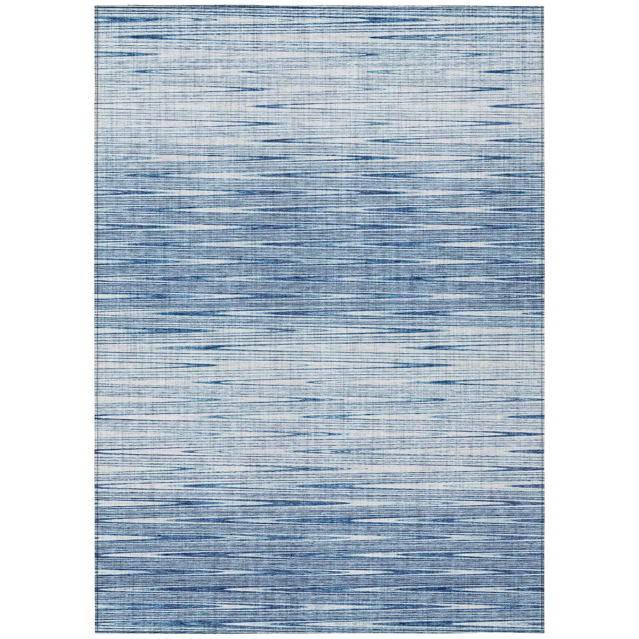 Machine Washable Indoor/ Outdoor Chantille Ombre Stripes Rug