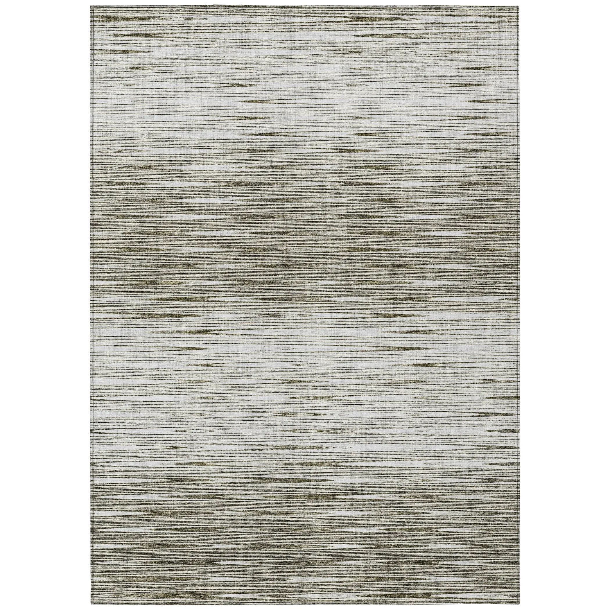 Machine Washable Indoor/ Outdoor Chantille Ombre Stripes Rug