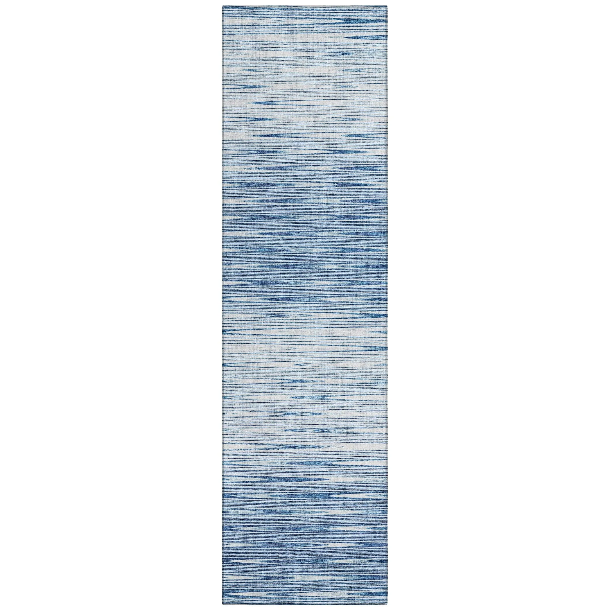 Machine Washable Indoor/ Outdoor Chantille Ombre Stripes Rug