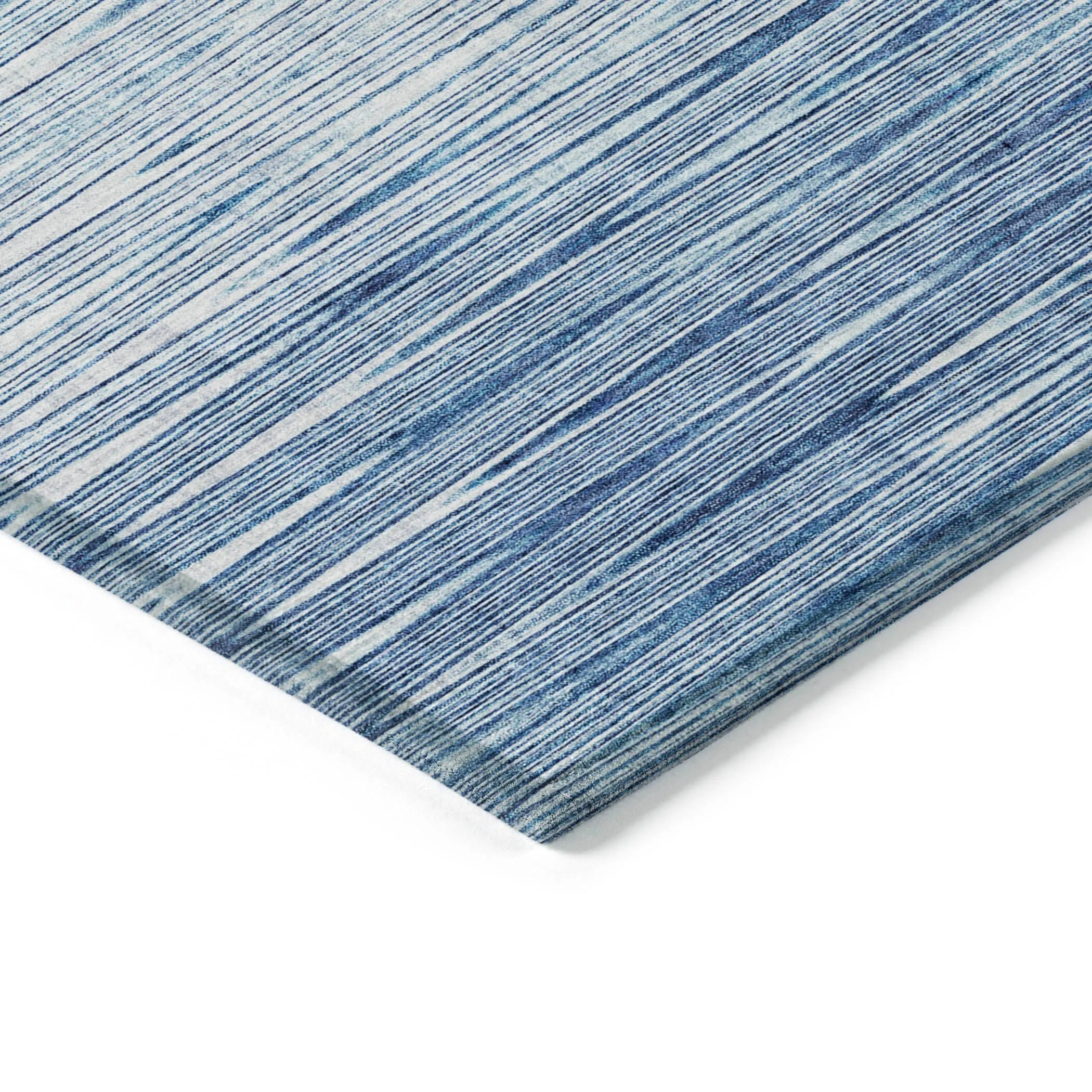 Machine Washable Indoor/ Outdoor Chantille Ombre Stripes Rug