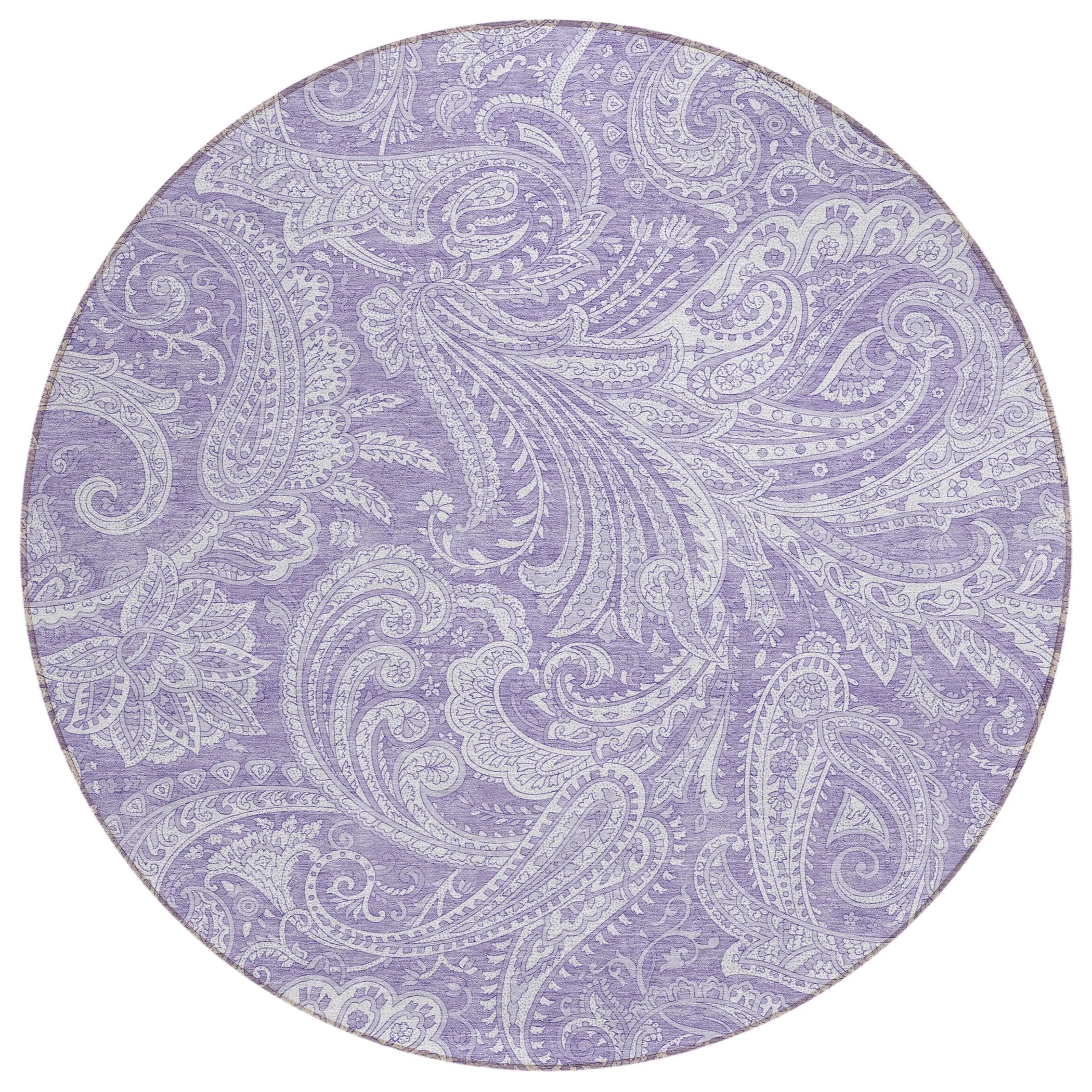 Machine Washable Indoor/ Outdoor Chantille Paisley Traditional Rug