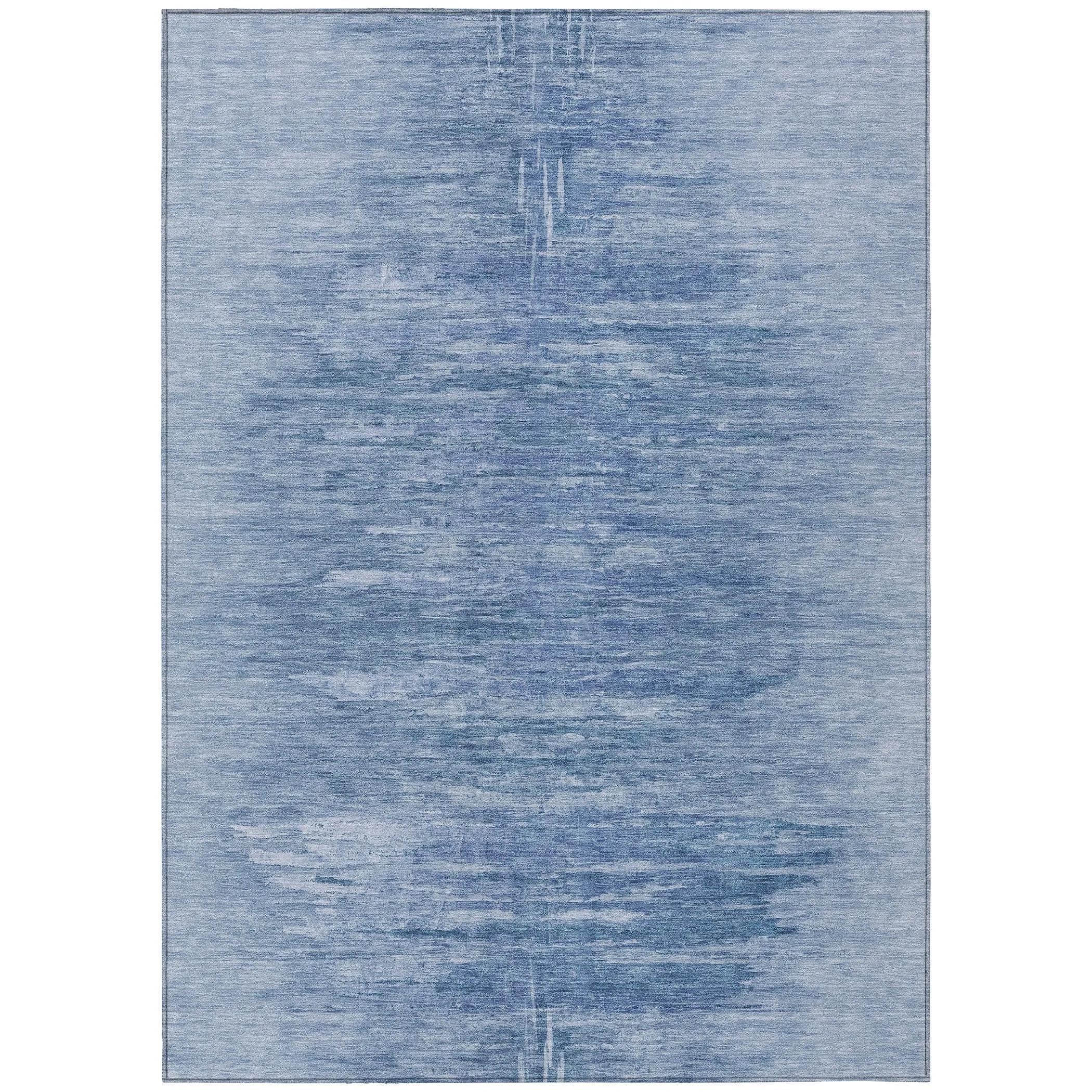 Machine Washable Indoor/ Outdoor Chantille Solid Ombre Rug