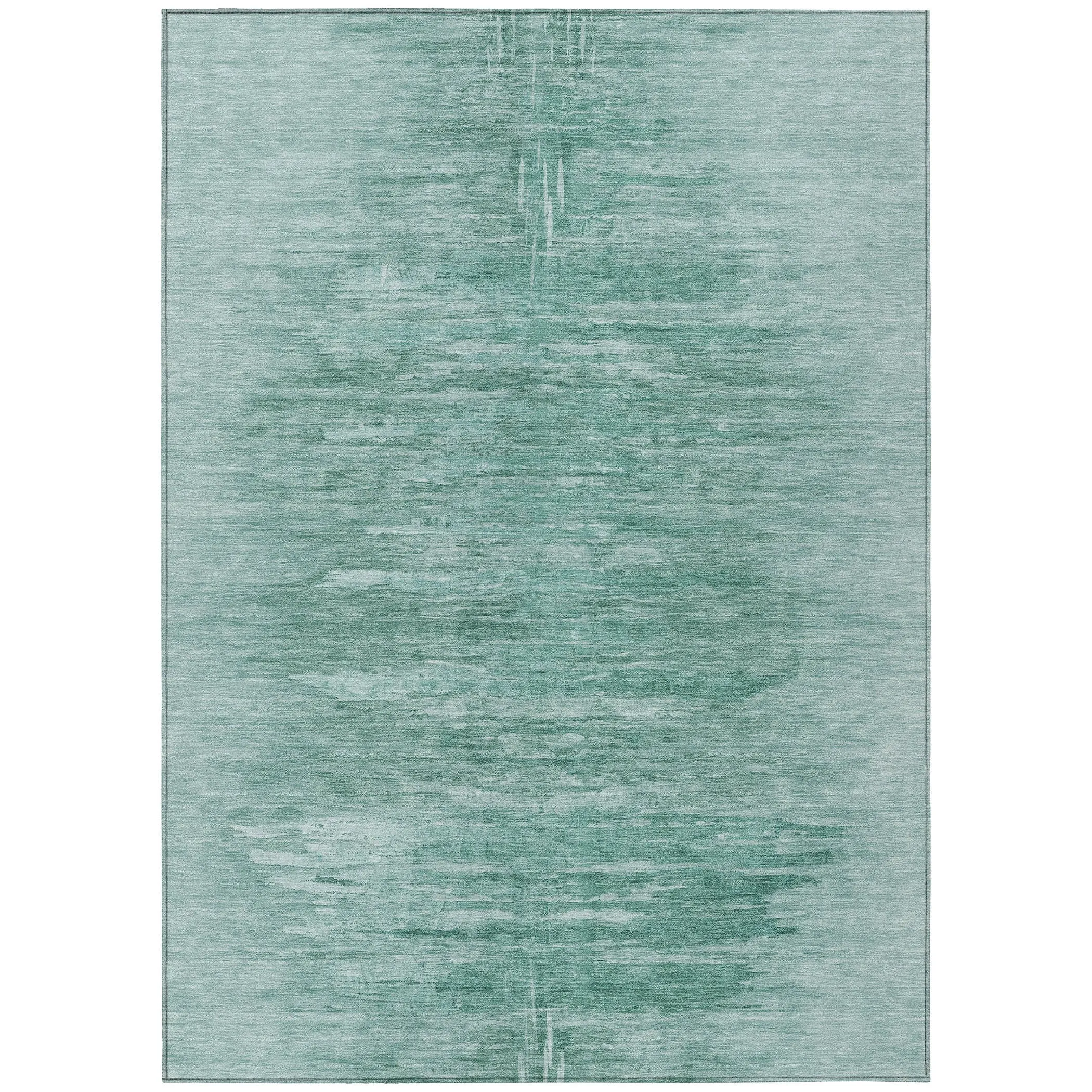 Machine Washable Indoor/ Outdoor Chantille Solid Ombre Rug