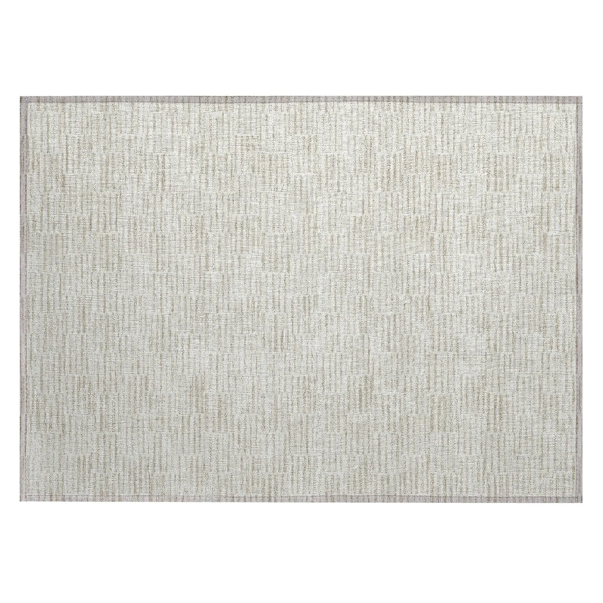 Machine Washable Indoor/ Outdoor Chantille Stripe Blocks Rug