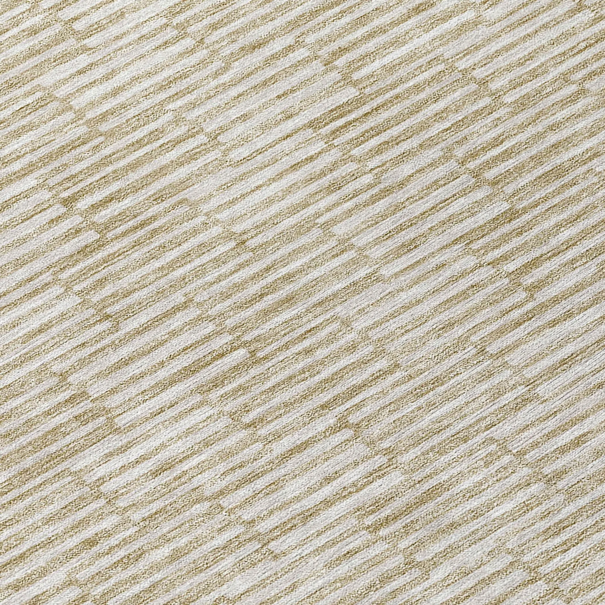 Machine Washable Indoor/ Outdoor Chantille Stripe Blocks Rug