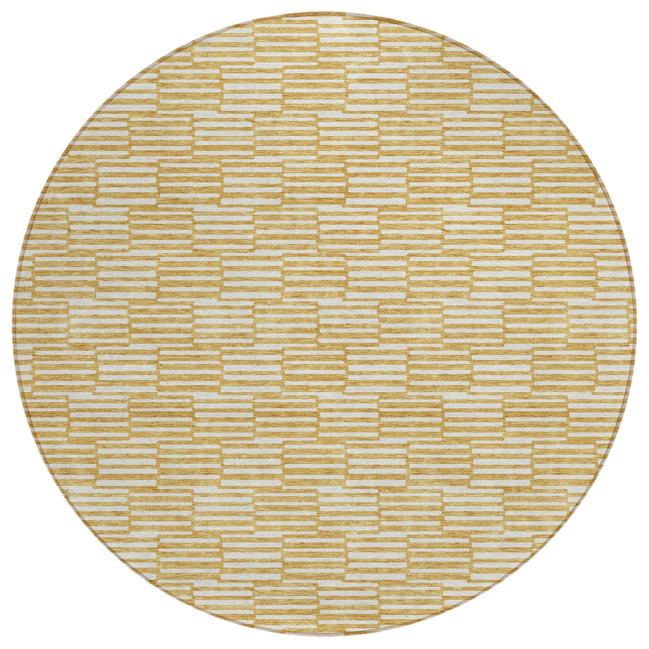 Machine Washable Indoor/ Outdoor Chantille Stripe Blocks Rug